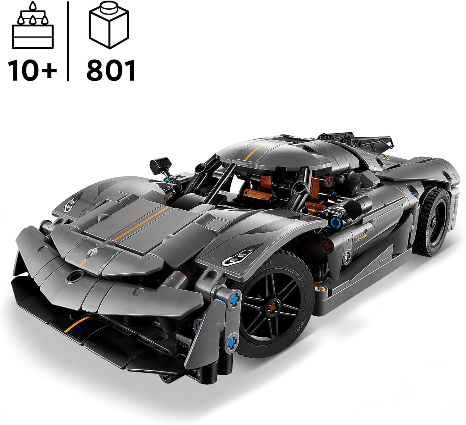 LEGO Technic Koenigsegg Jesko Absolut Grey Hypercar - Model Race Car Building Set for Ages 10+ 6