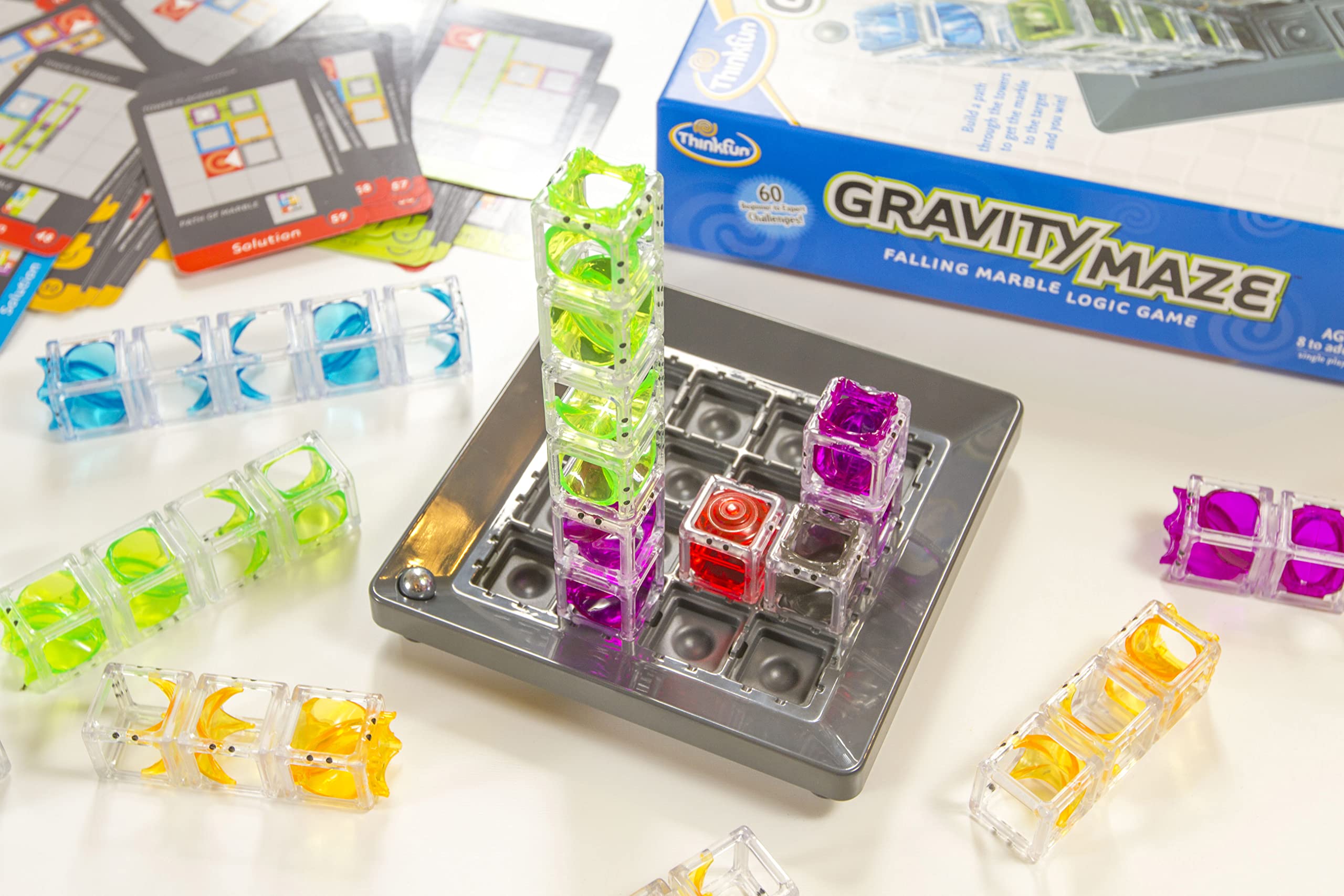 ThinkFun Gravity Maze Falling Marble Logic Game and STEM Toy for Kids Age 8+ 7