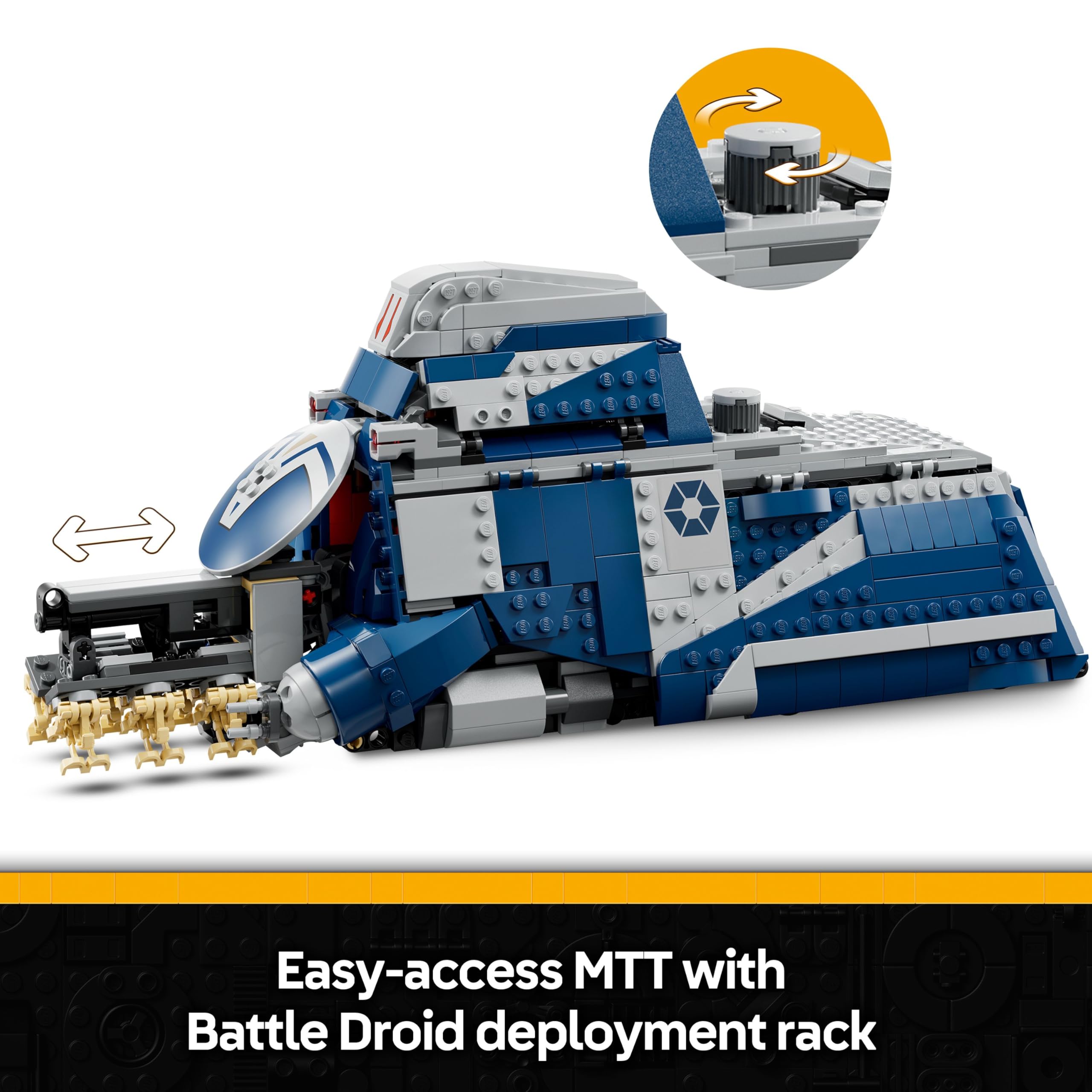 LEGO Star Wars 75435 Battle of Felucia Separatist MTT - Interactive Building Toy for Ages 9+ 6