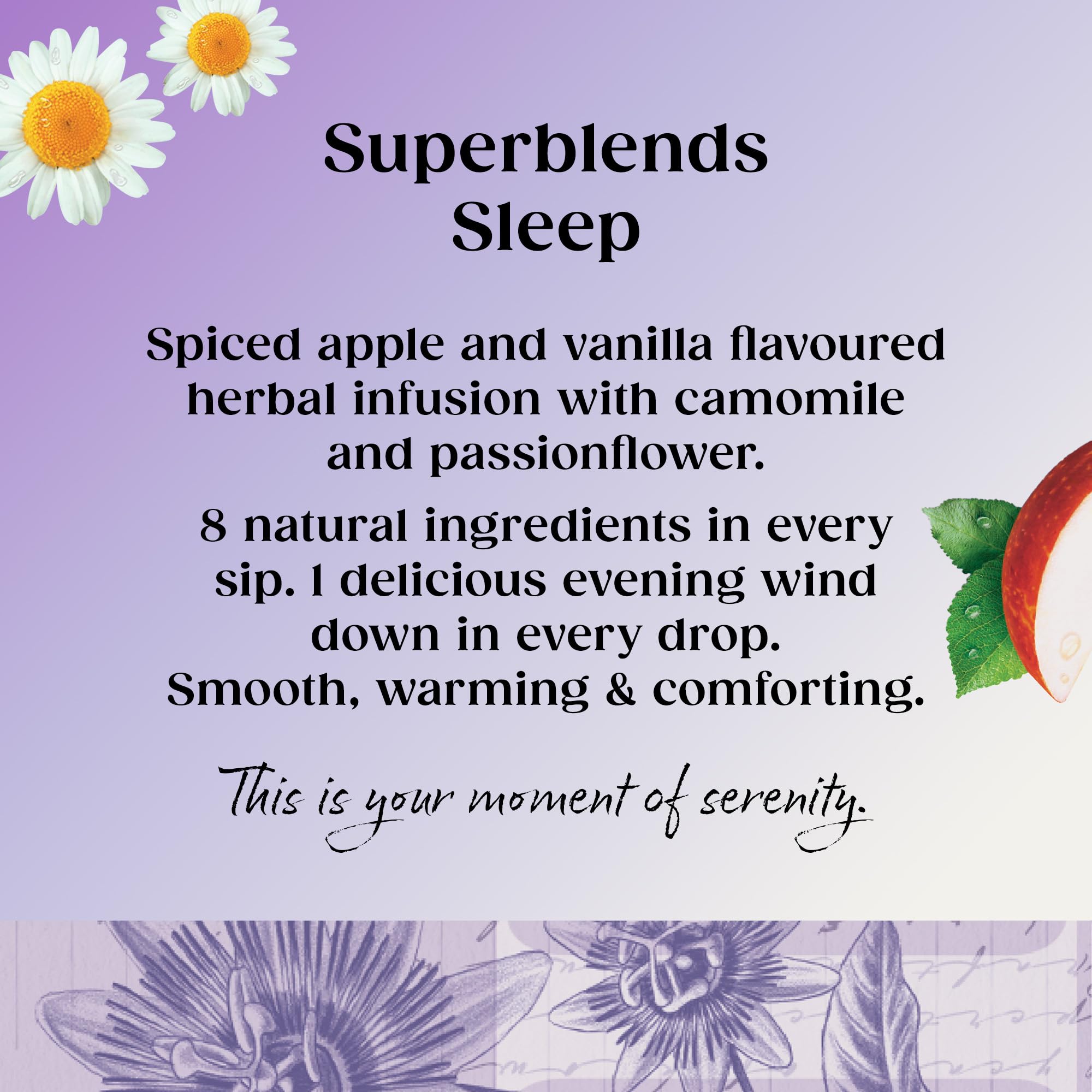 Twinings Superblends Sleep Tea - Spiced Apple & Vanilla Herbal Infusion | 40 Teabags 3