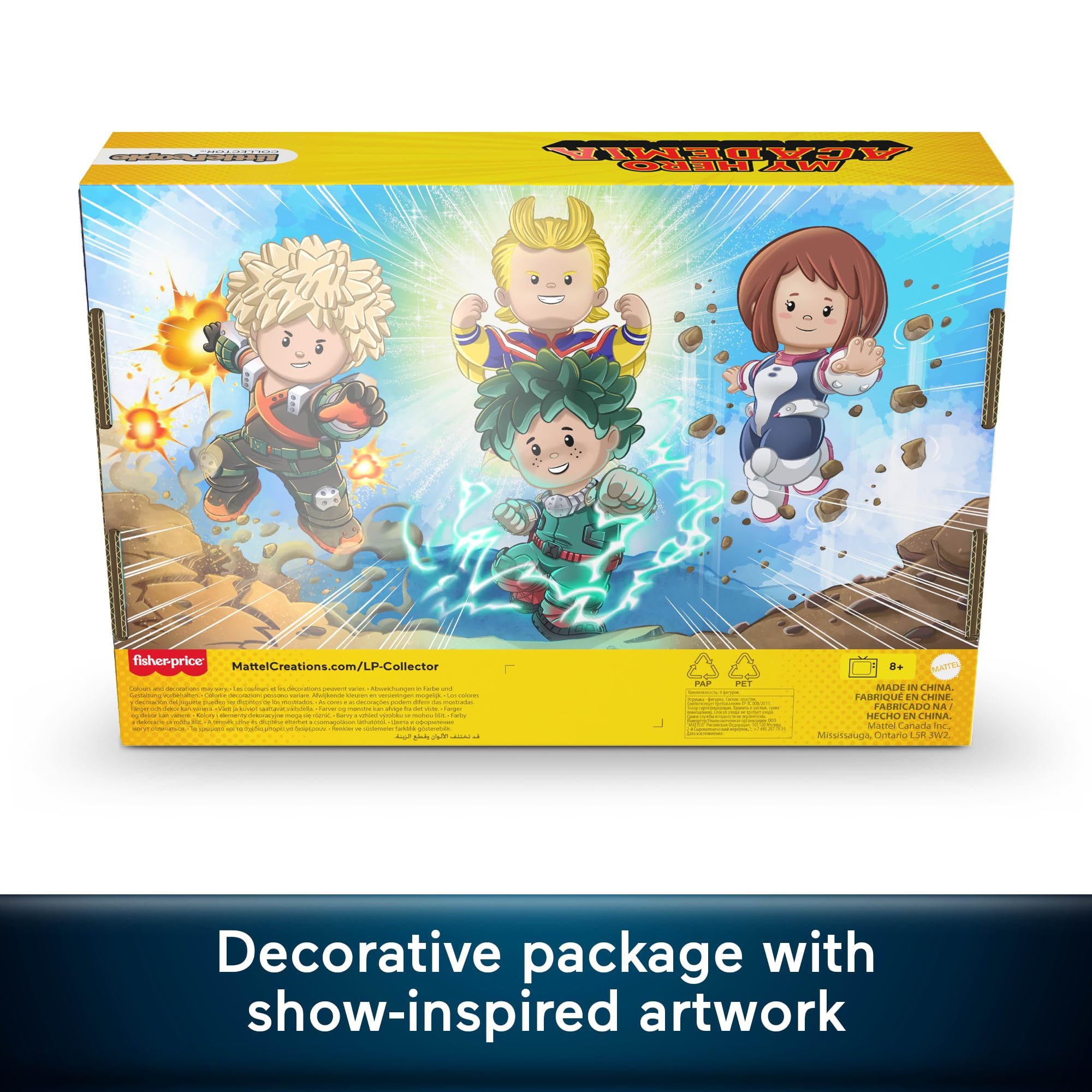 Little People COLLECTOR My Hero Academia Anime Series Special Edition Set | 4 Figures | Ages 96+ 4