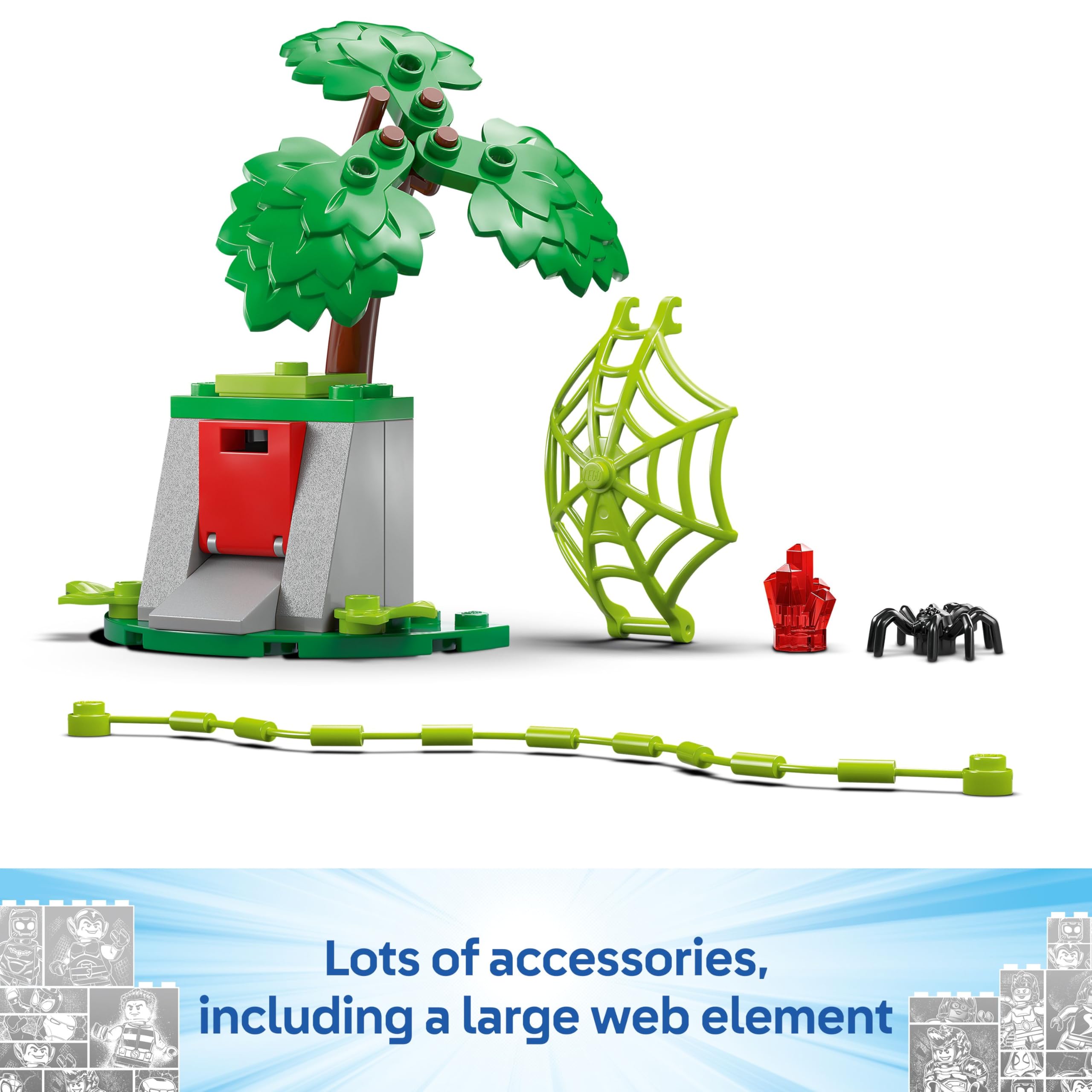 LEGO Marvel Spin and Electro Dinosaur Vehicle Chase Set - Buildable Super Hero Playset for Kids 4+ 11