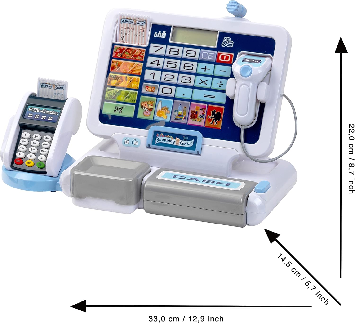 Theo Klein 9324 Play Cash Register with Detachable Tablet & Sound Effects 4