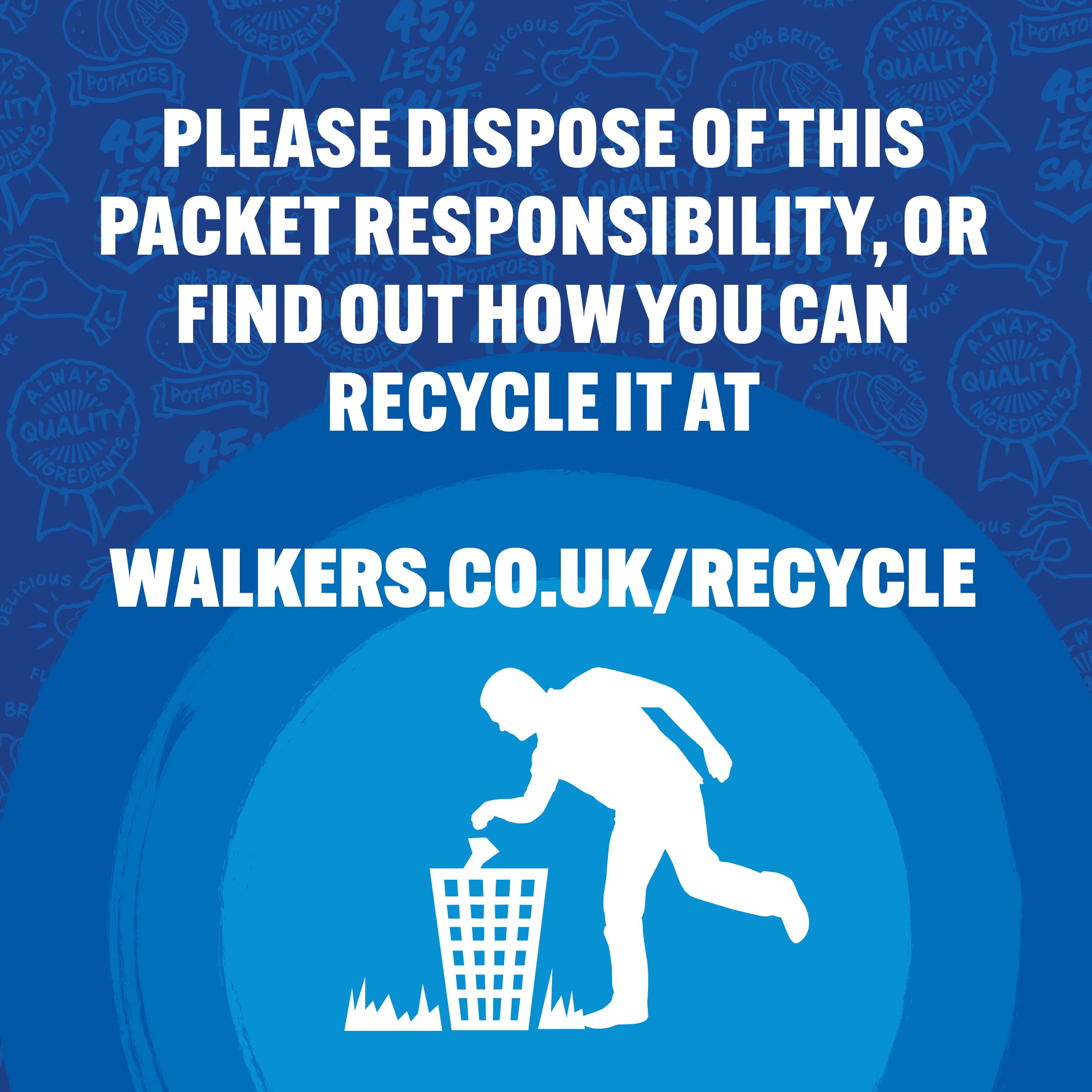 Walkers Less Salt Mild Cheese & Onion Crisps Multipack 6 x 25g 4