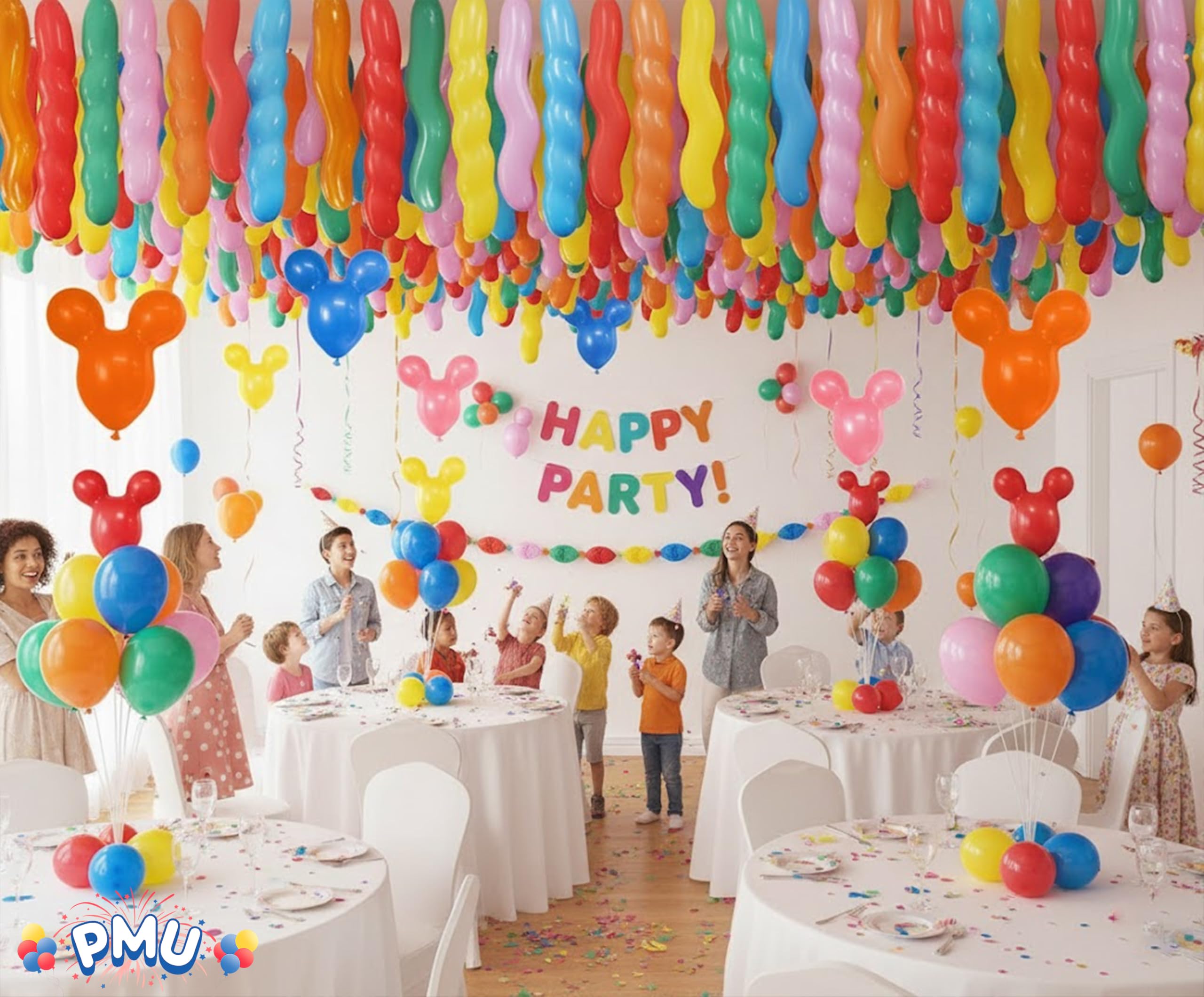 Party Balloons 5198 - Assorted Shapes and Colors Latex Balloons Pack of 100 4