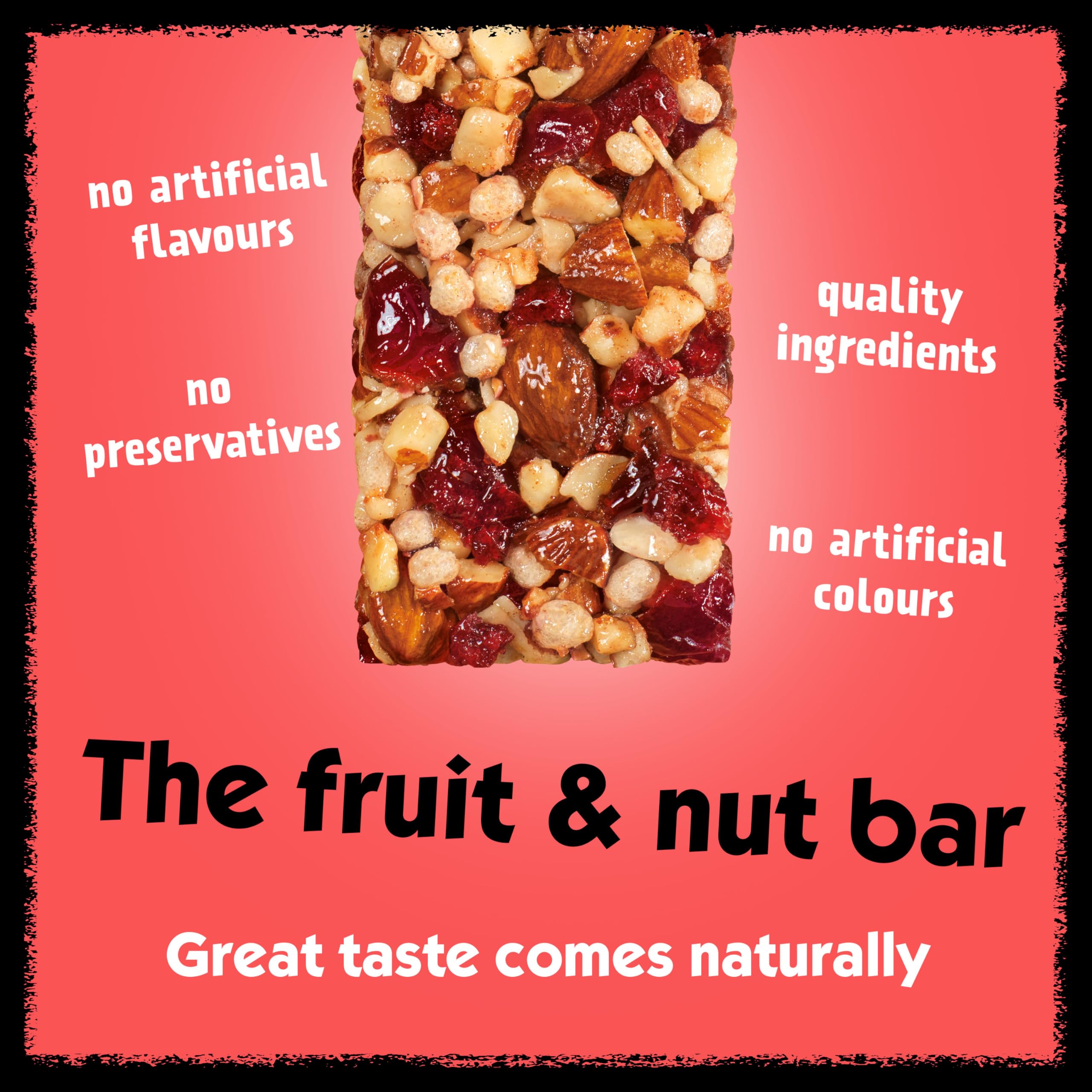 Eat Natural Fruit & Nut Bars Almond & Cranberry with Pomegranate & Honey - Pack of 12 5