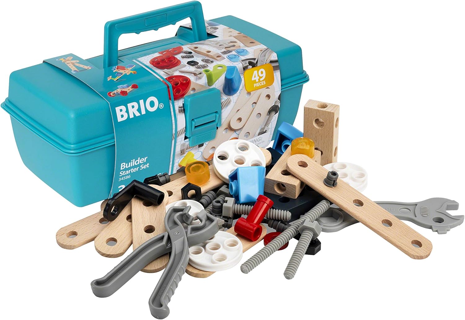 BRIO Builder Construction Starter Set - 48-Piece Educational Building Toy for Kids