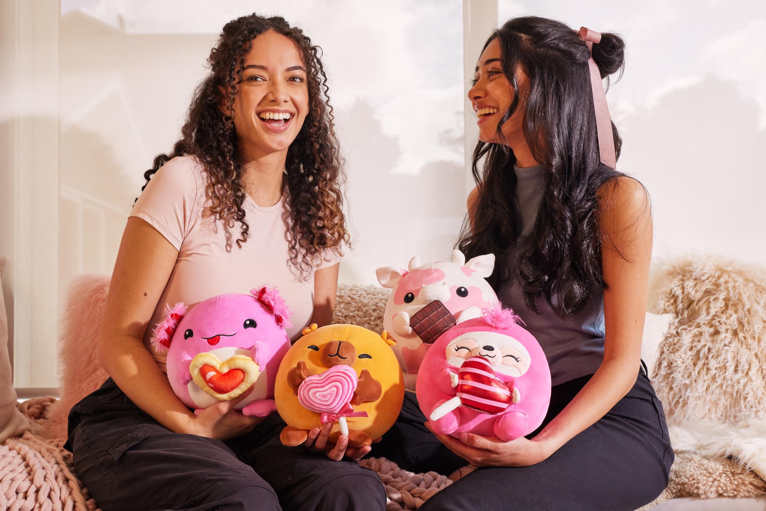 Snackles Valentines Sloth - 20 cm ZURU Cuddly Squishy Plush with Licensed Snack 6