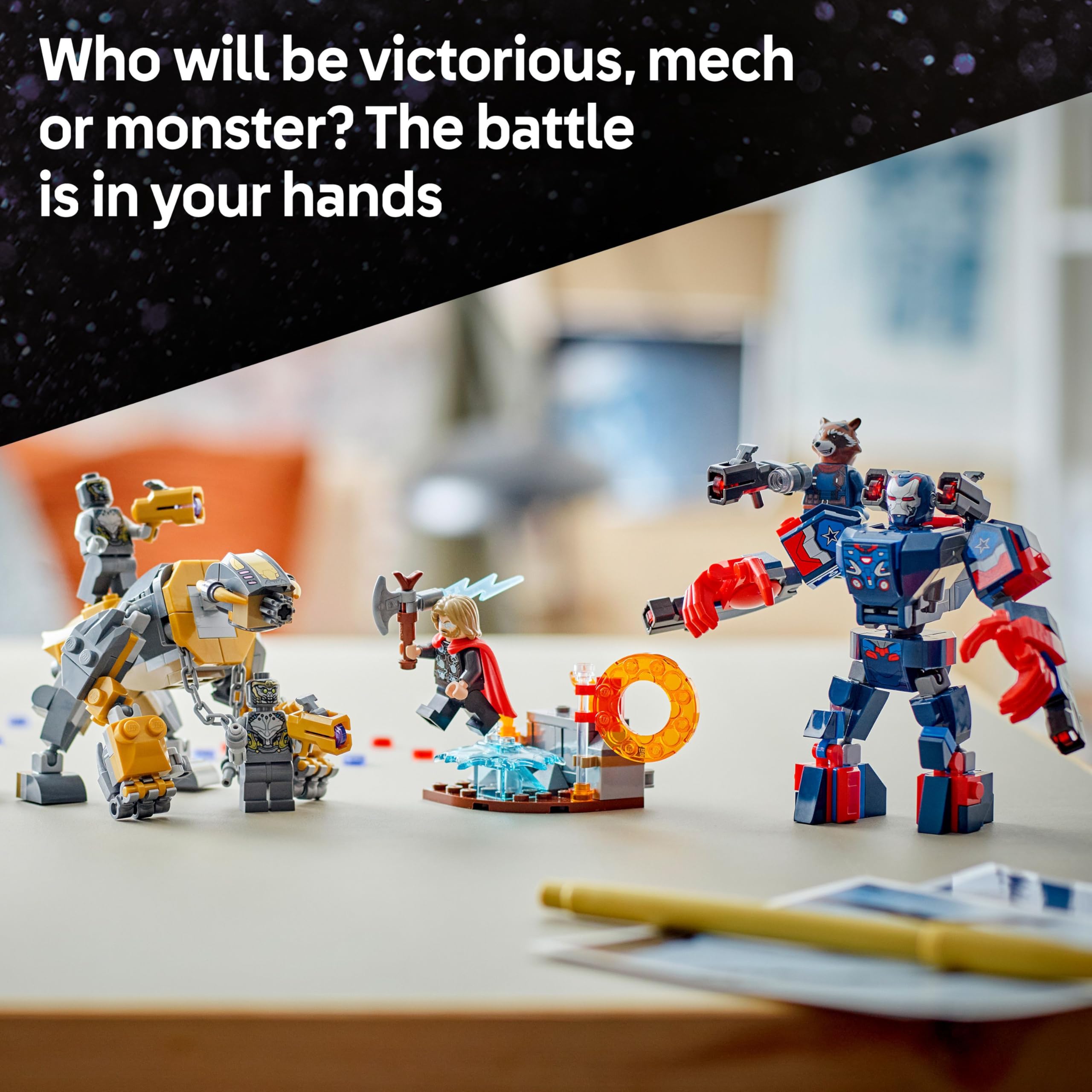 LEGO ǀ Marvel Avengers: Endgame Thor vs. Chitauri - Buildable Action Playset for Kids 8+ 8