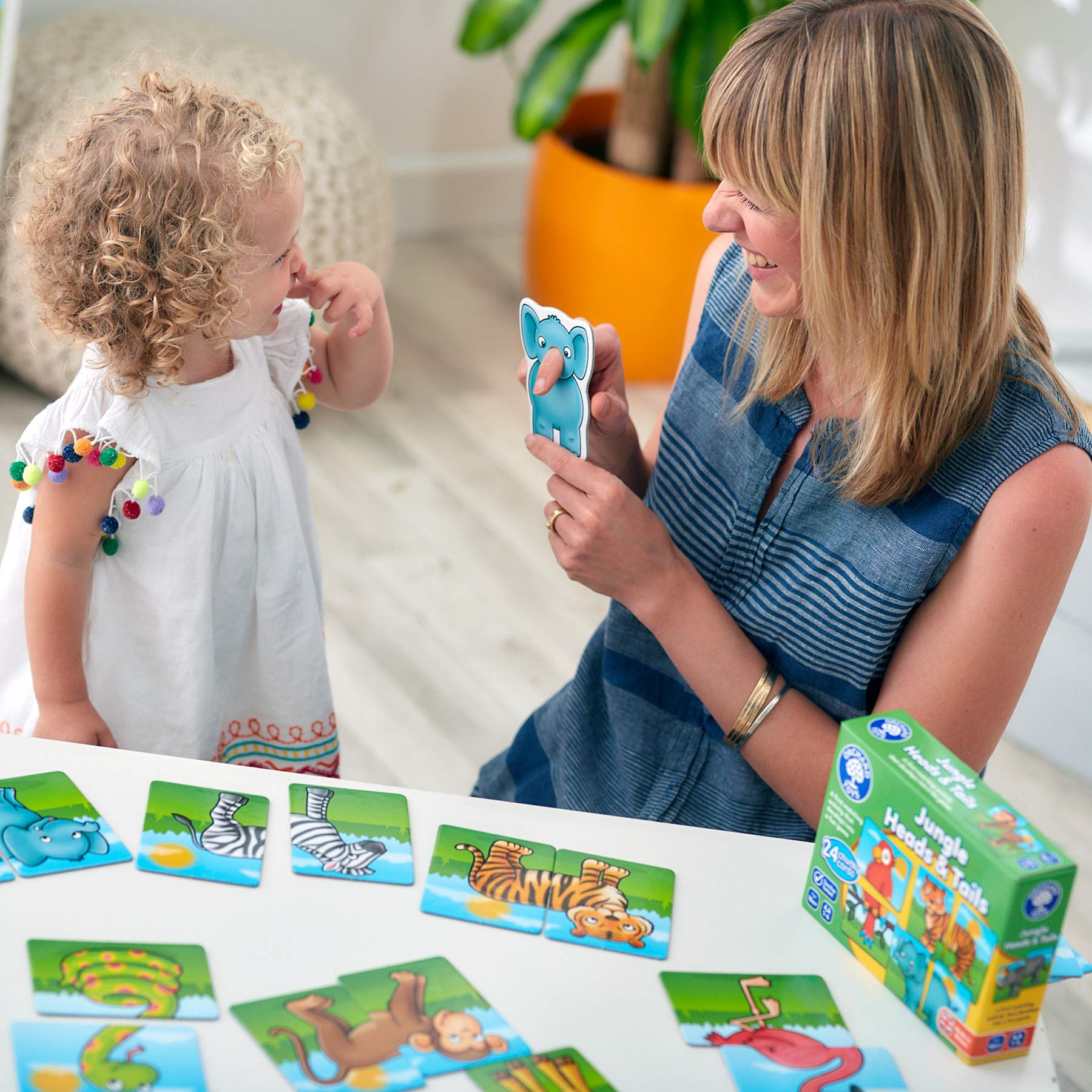 Orchard Toys Jungle Heads and Tails Card Game - 2-in-1 Matching & Memory Game for Toddlers 6