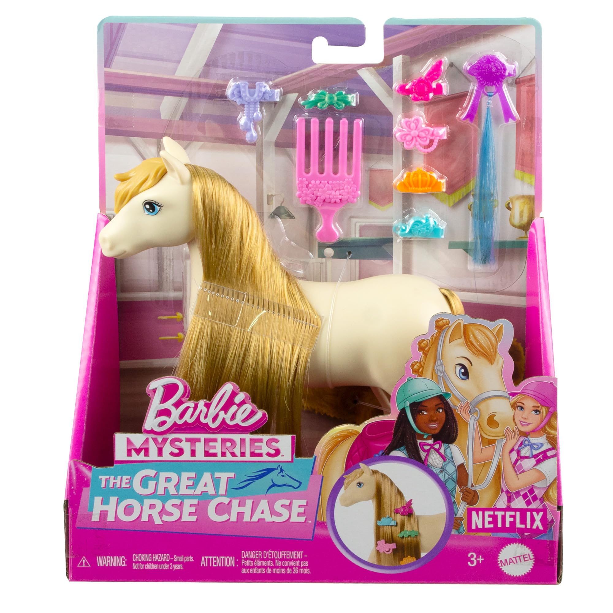 Barbie Horse & Accessories - Tornado or Pepper from Barbie Mysteries Series 11
