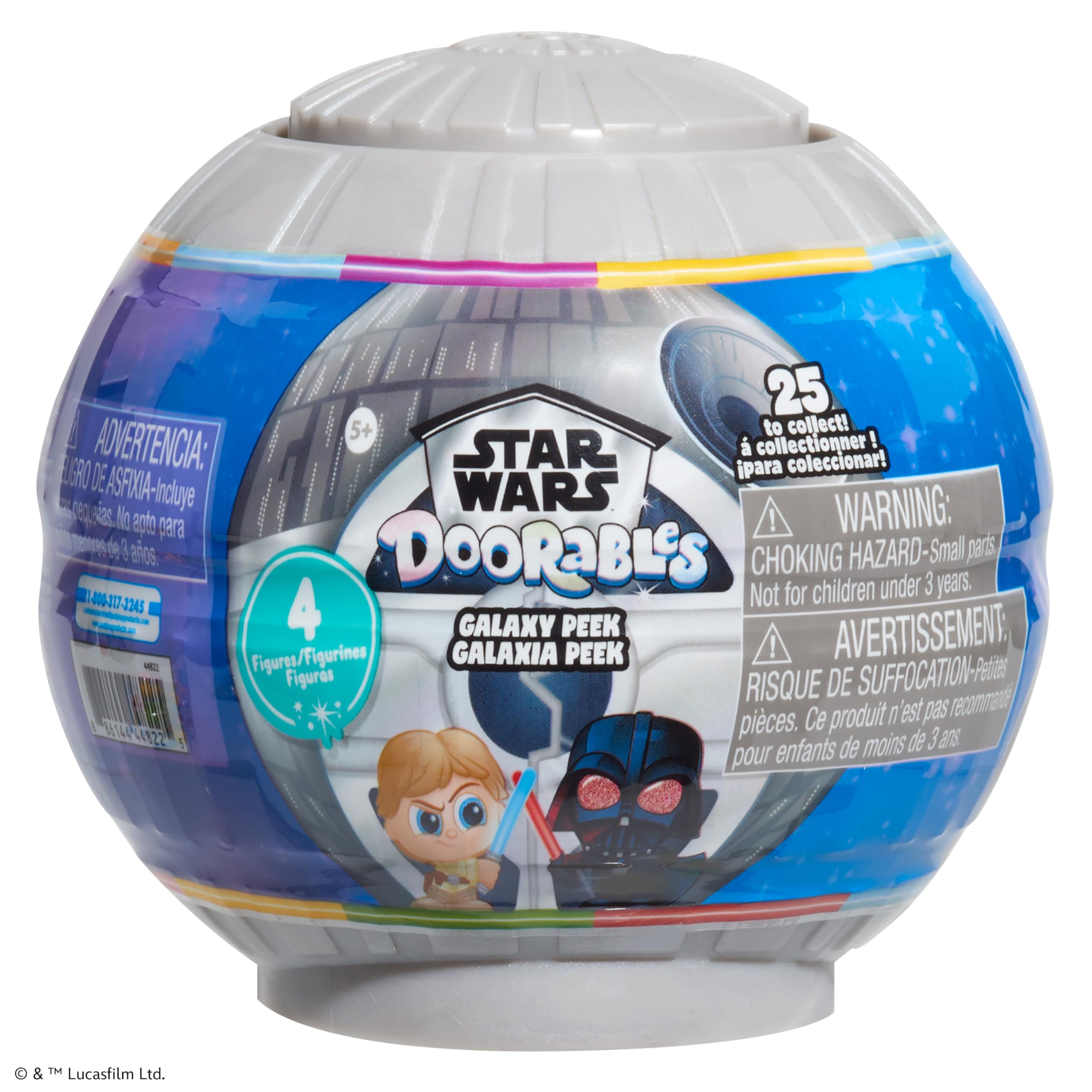 Just Play STAR WARS™ Doorables Collectible Figures Blind Bag - 4 Mini Figures with Death Star Display Capsule, Ages 5+