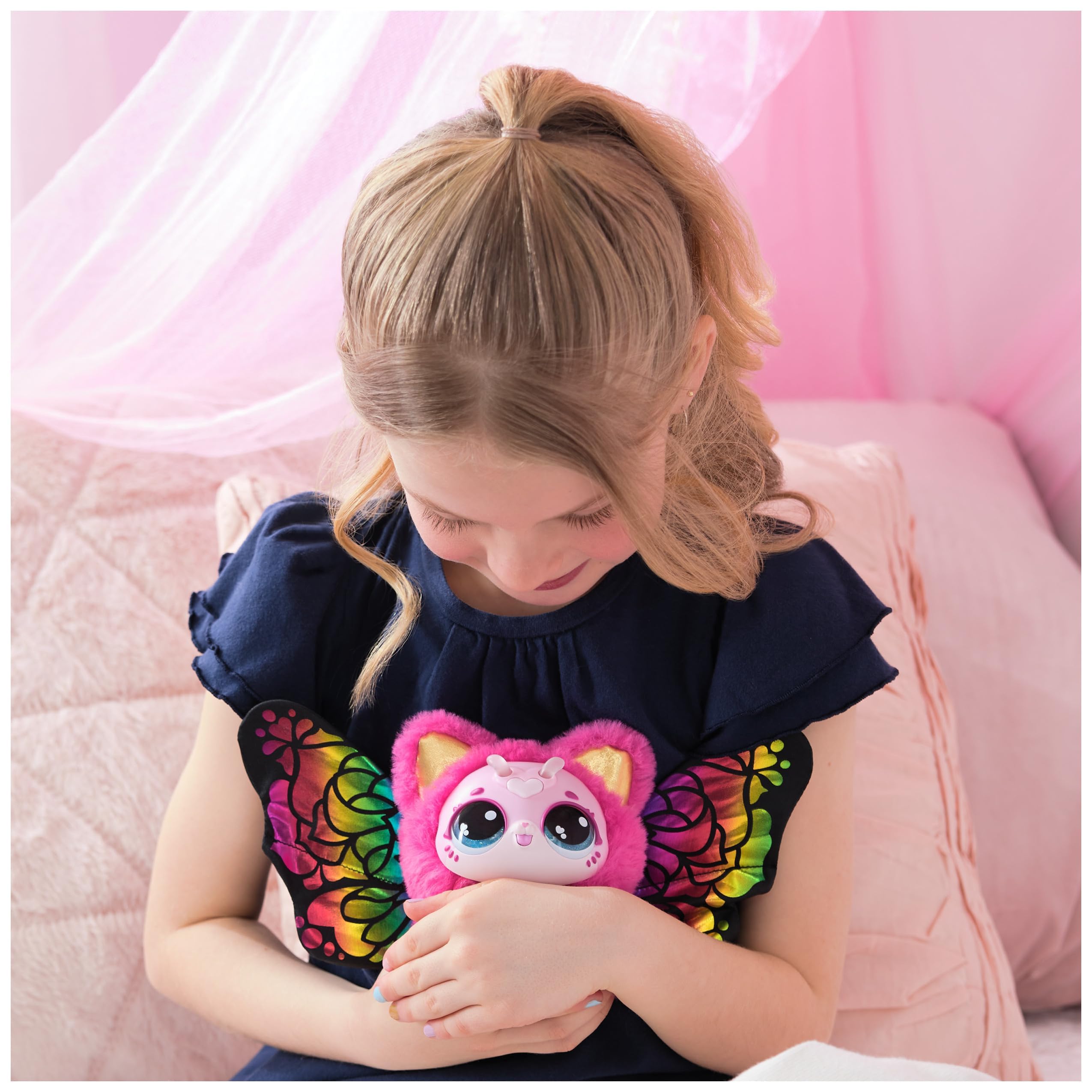 HATCHIMALS Bloomables Kittyfly Surprise Interactive Toy with Flower and Accessories 4