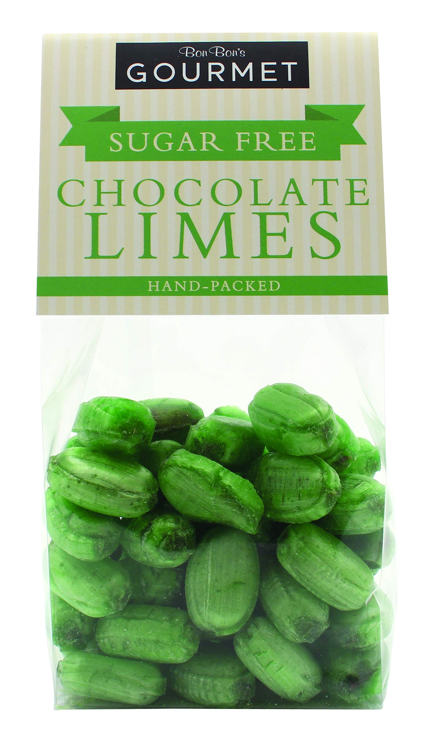 Bon Bons Sugar Free Chocolate Limes - Traditional British Sweets, 160 g