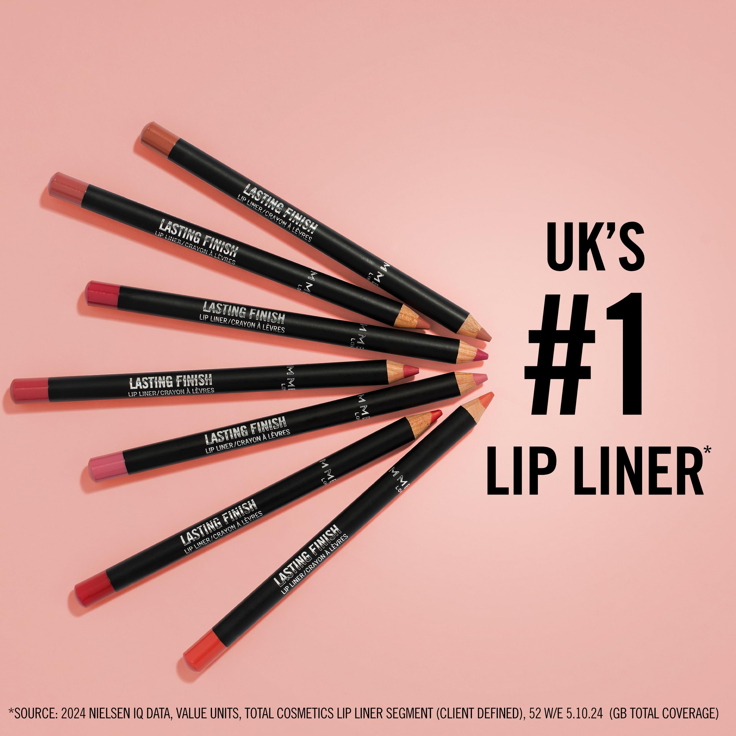 Rimmel Lasting Finish 8HR Lip Liner - Long Wearing, Creamy Texture, Vibrant Colour | 1.2g 4