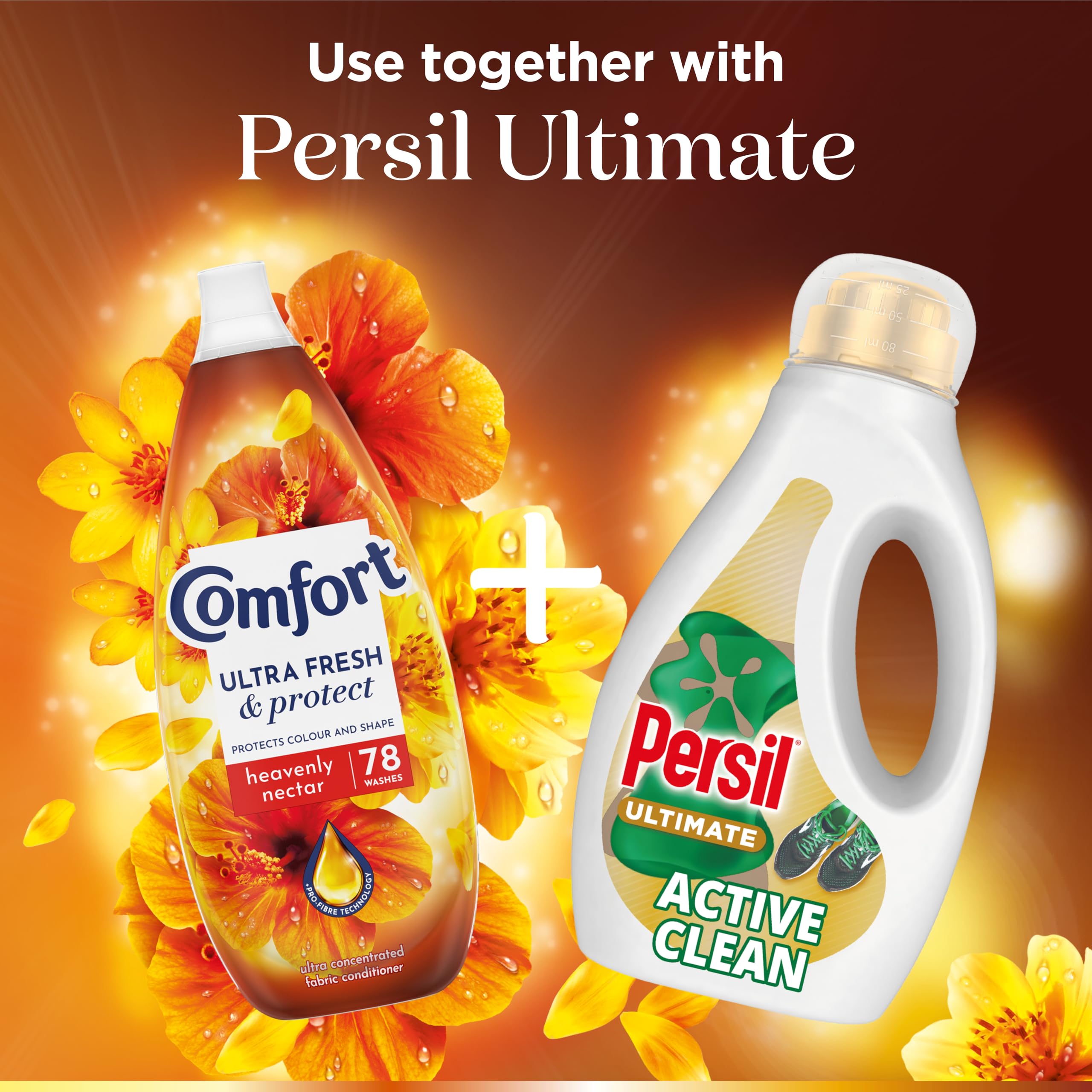 Comfort - Ultra Fresh & Protect Heavenly Nectar Liquid Fabric Conditioner 4