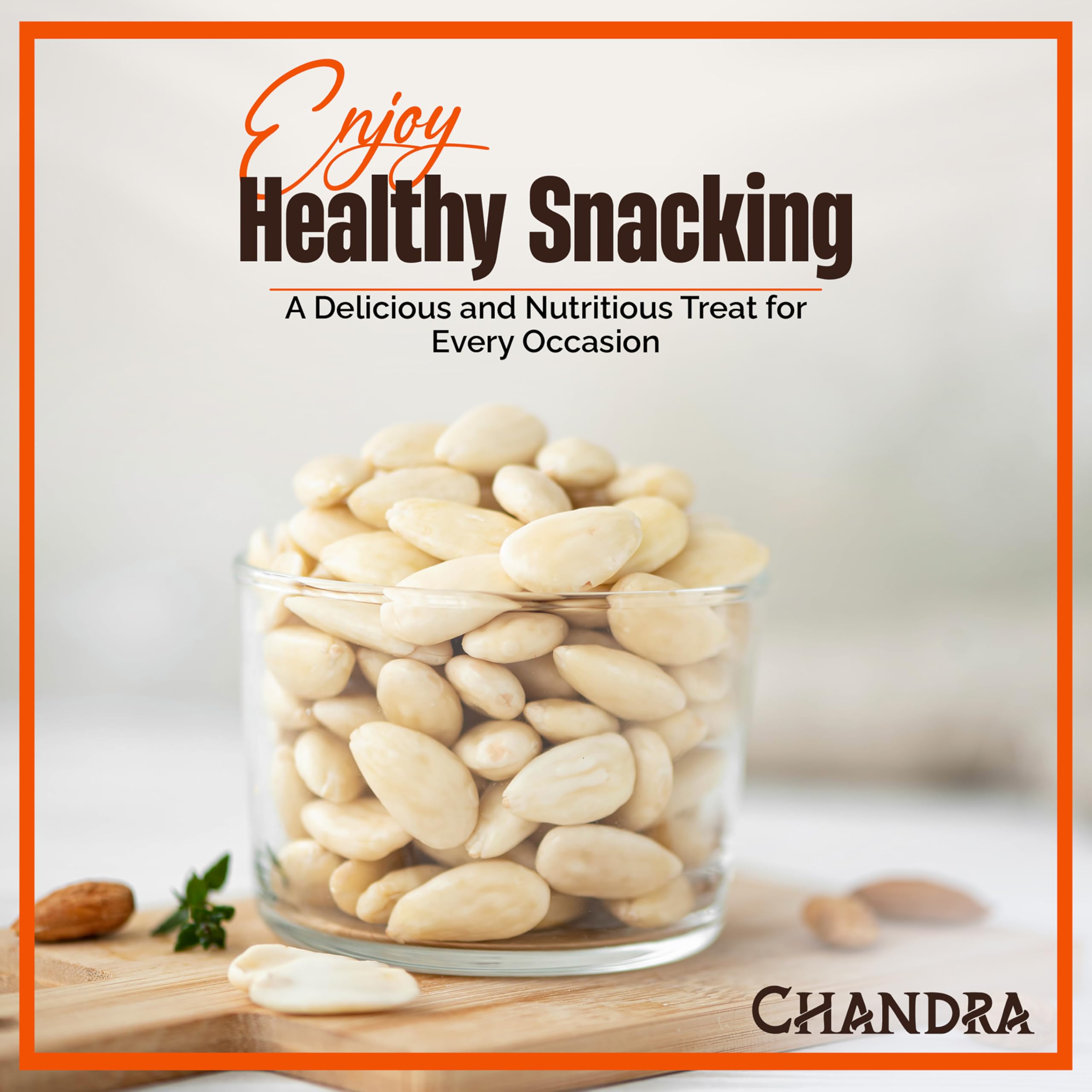 Chandra Whole Foods - Blanched Almonds 1KG - Unsalted Raw Almonds from Spain 5