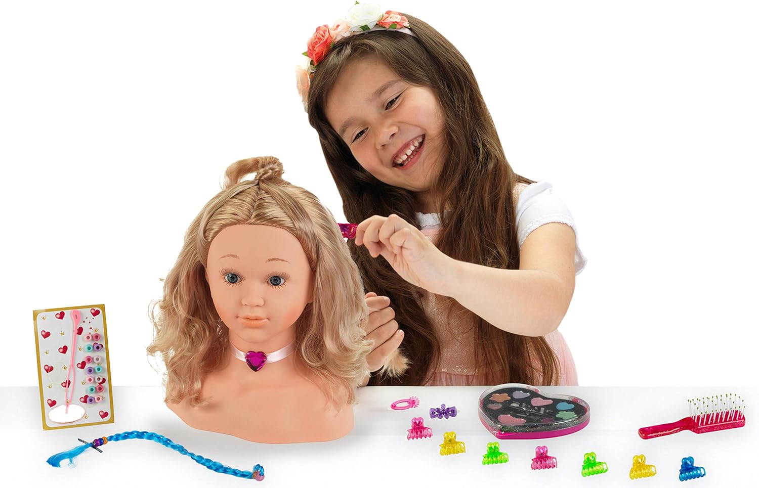Theo Klein Princess Coralie Make-Up & Hairdressing Head Sophia with Accessories 6