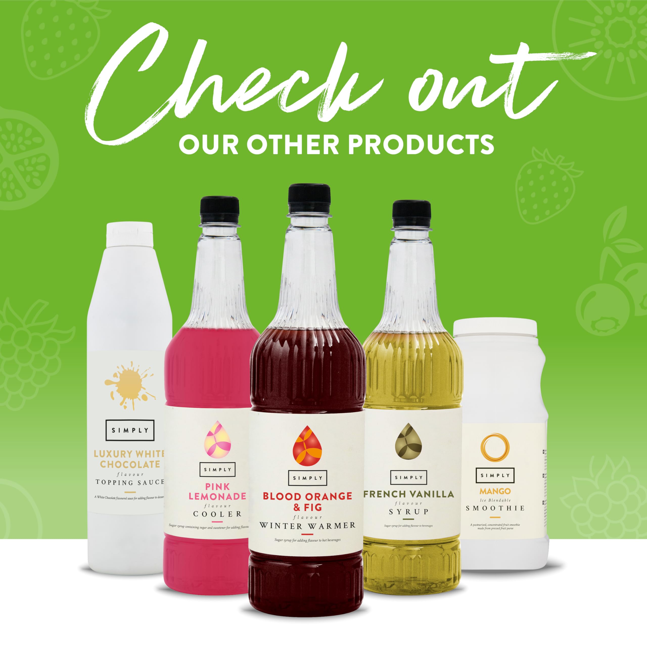 Simply - Wild Strawberry Syrup, Vegan & Nut Free Flavoured Syrup for Coffee, Cocktails & Baking 6