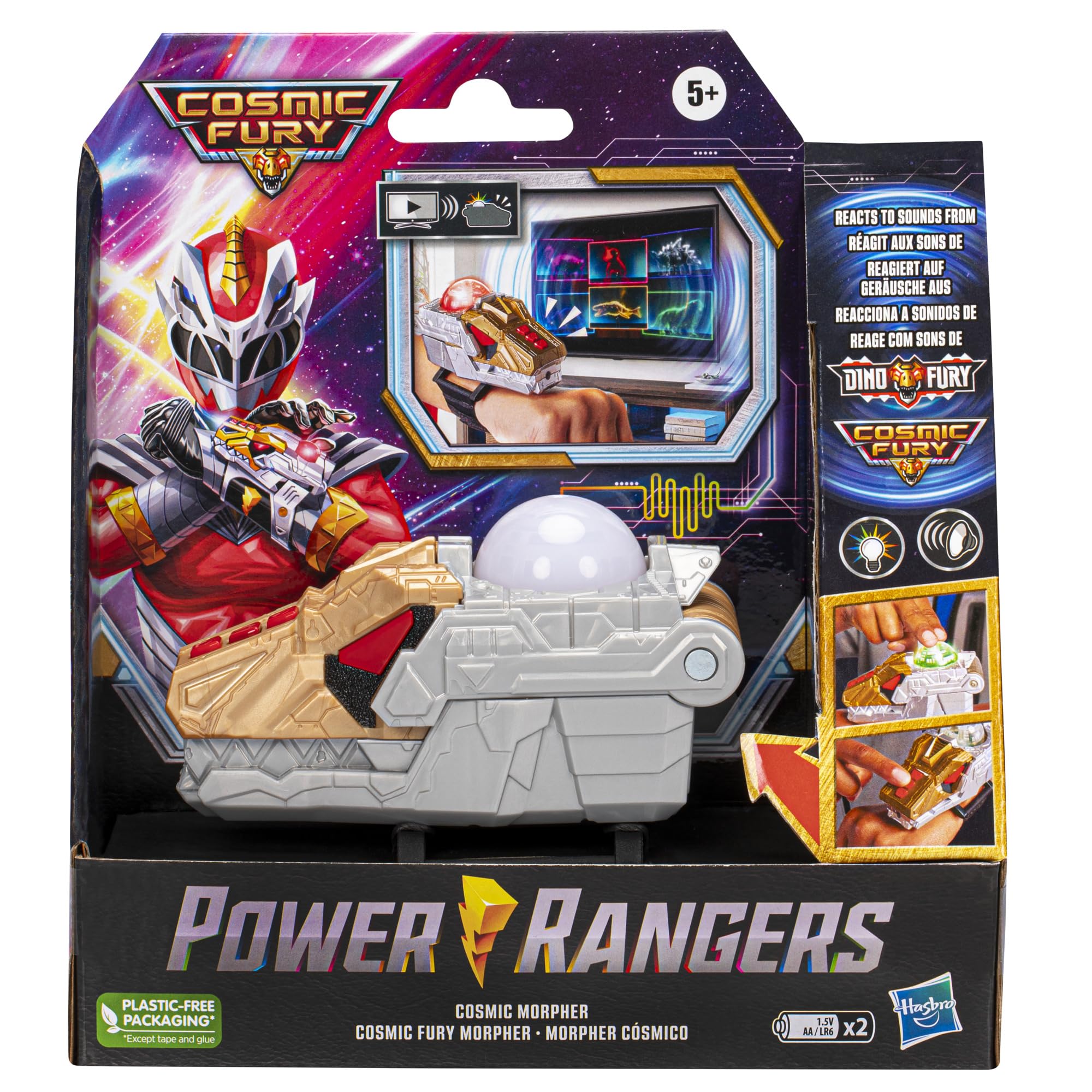 Power Rangers Cosmic Fury Morpher F6469 - Electronic Sound Scanning Accessory for Kids 6