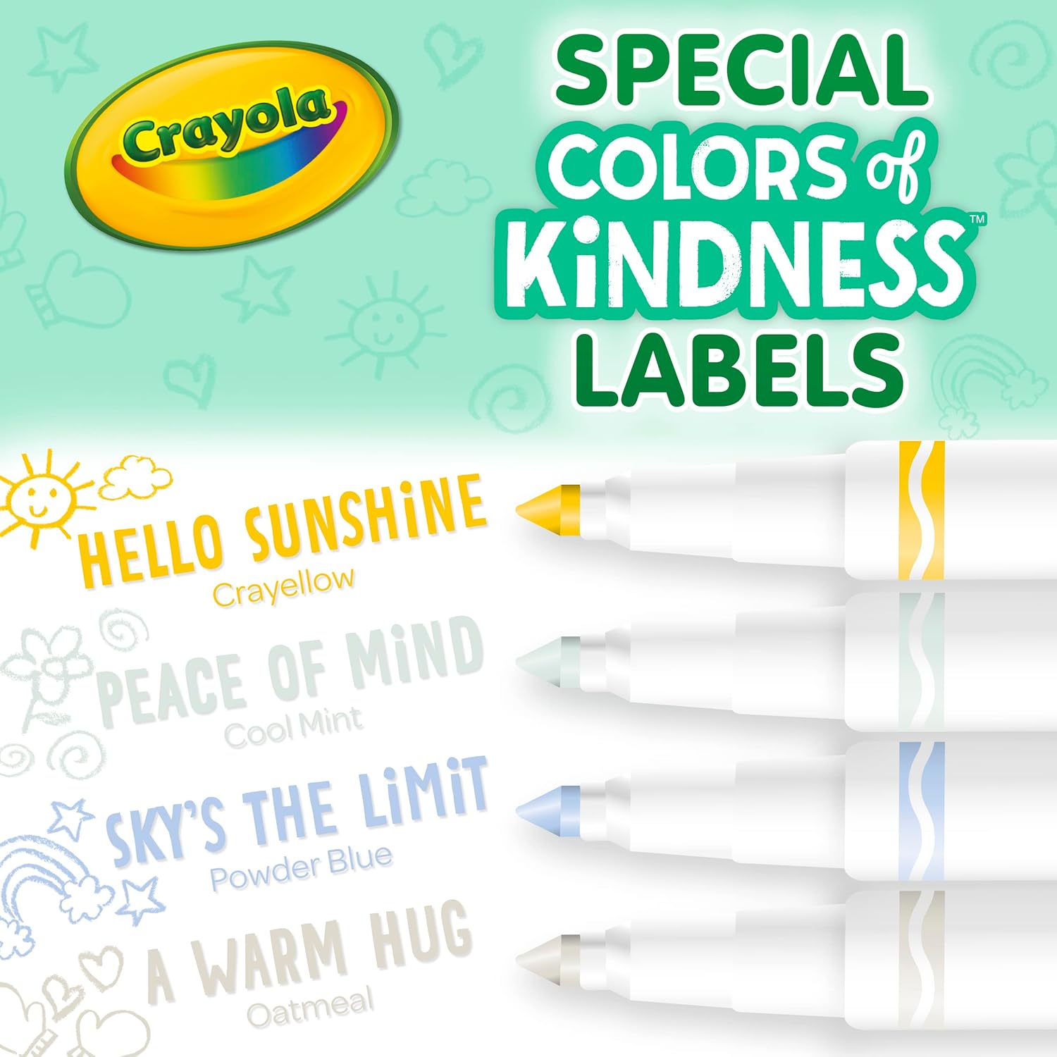 CRAYOLA Colours of Kindness Washable Fine Line Markers - Assorted Colors (58-7827) 4