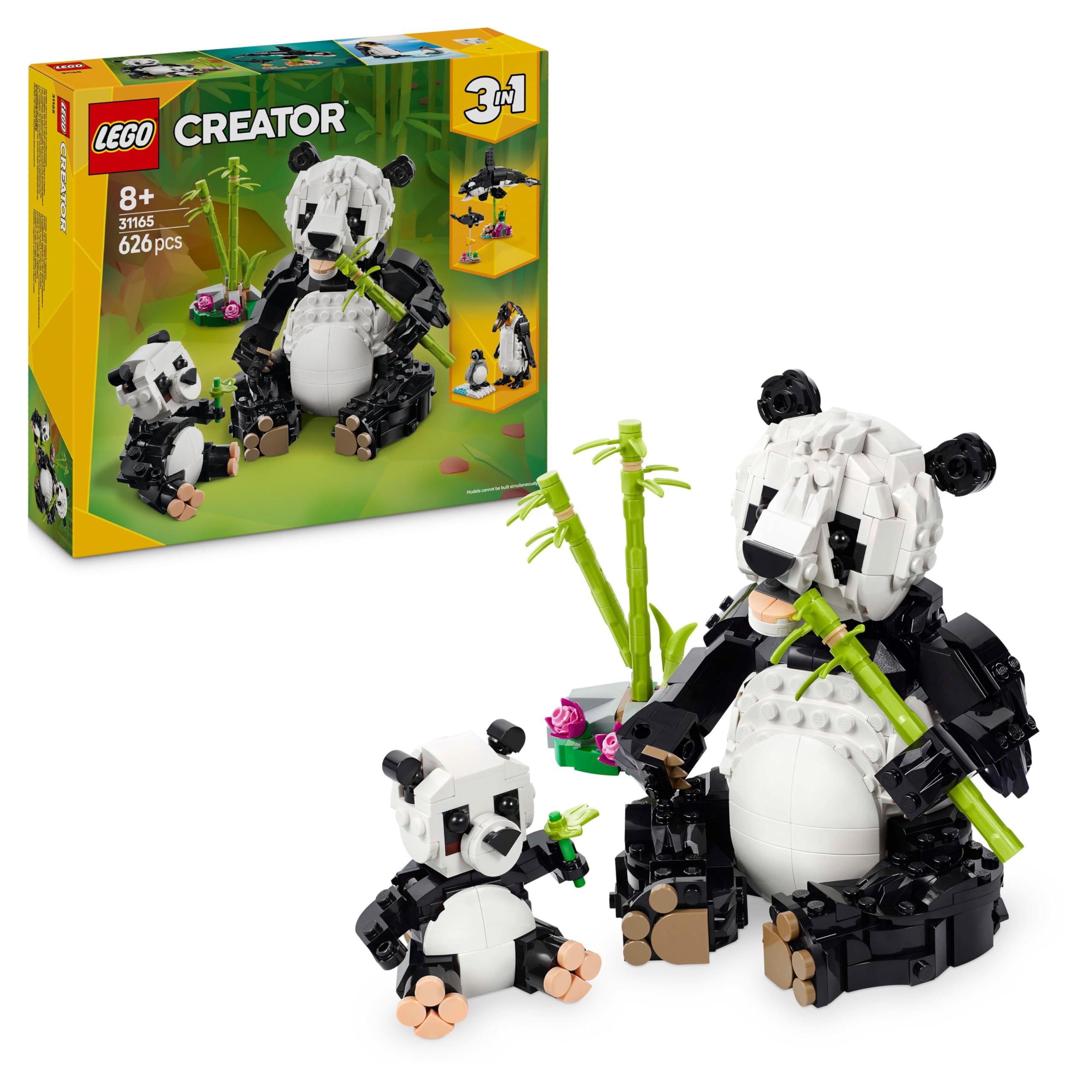 LEGO Creator 3in1 Wild Animals: Panda Family Toy Set 31165 | Ages 8+ 1