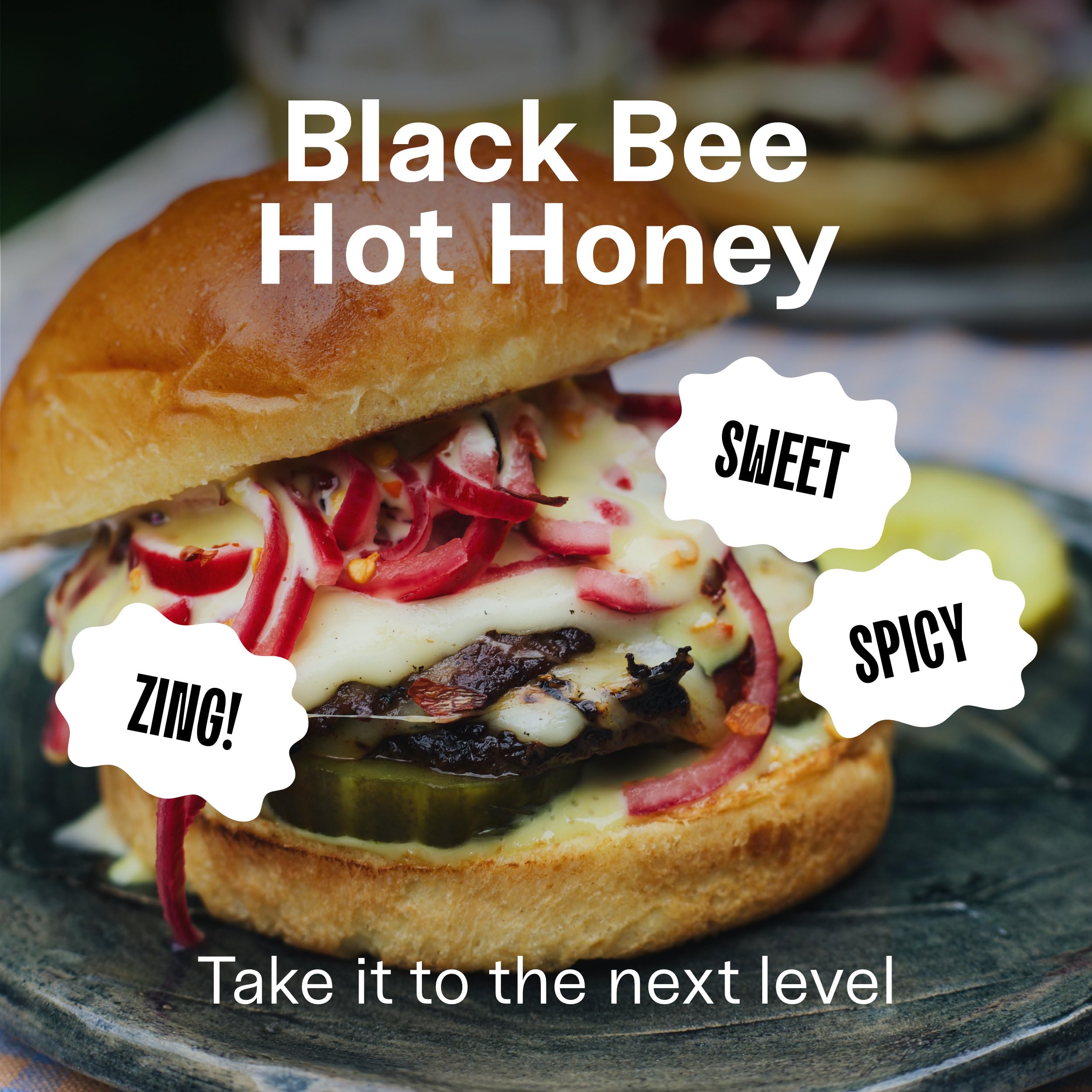 Black Bee Hot Honey with Habanero Chilli - British Wildflower Chilli Honey 12