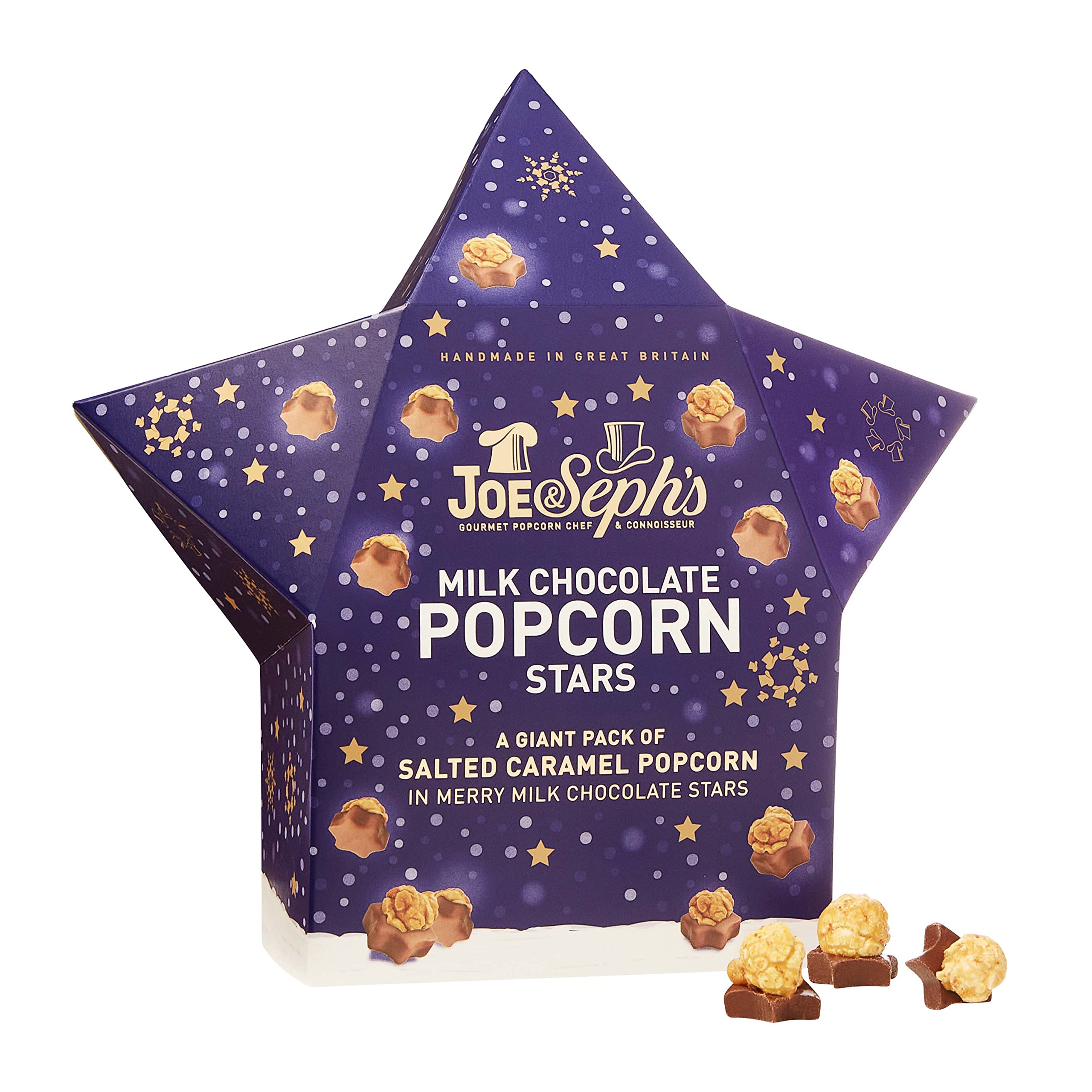 Joe & Seph's Milk Chocolate Popcorn Star (105g) | Handmade Salted Caramel Popcorn in Milk Chocolate 3