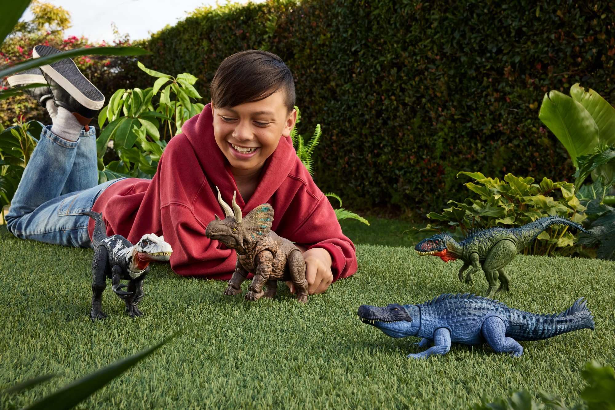 Mattel Jurassic World Rebirth Gigantic Thrashers Purussaurus Dinosaur Figure | 14.7 Inches Long | Ages 4+ 3