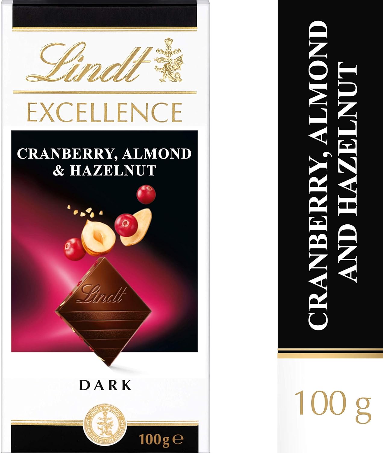 Lindt Excellence Dark Chocolate with Cranberry, Almond & Hazelnut – 100g 9