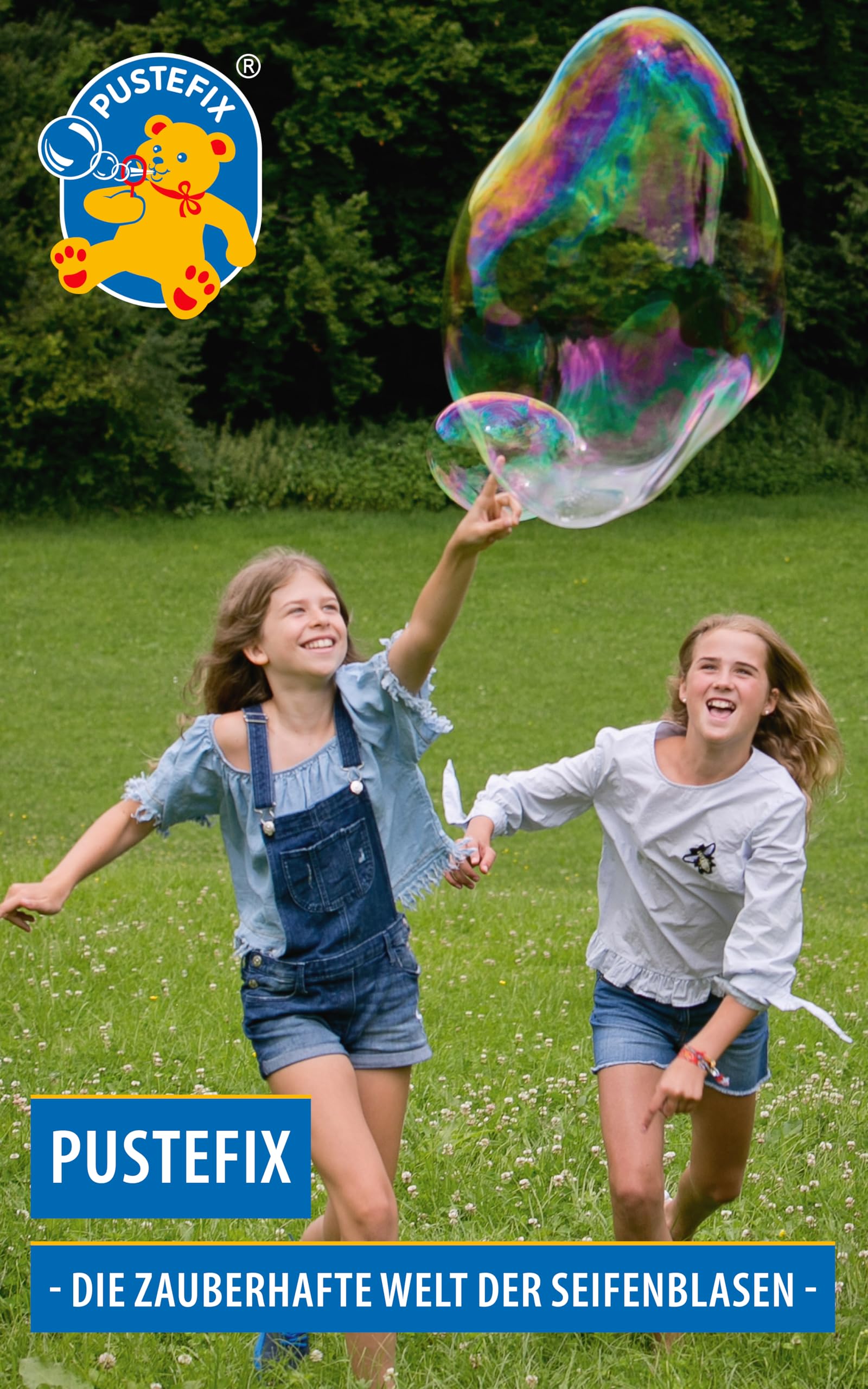 Pustefix XXL Bubble Solution Refill - 1000ml Maxi Bottle | Long-Lasting, Colorful Bubbles | Ages 7+ 6