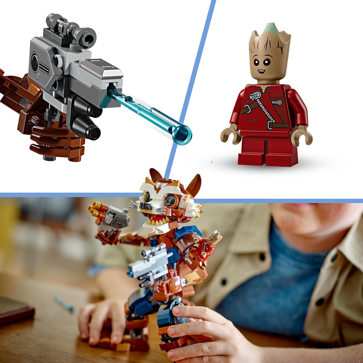 LEGO Marvel Rocket & Baby Groot Buildable Action Figure Toy Set - 10+ 4