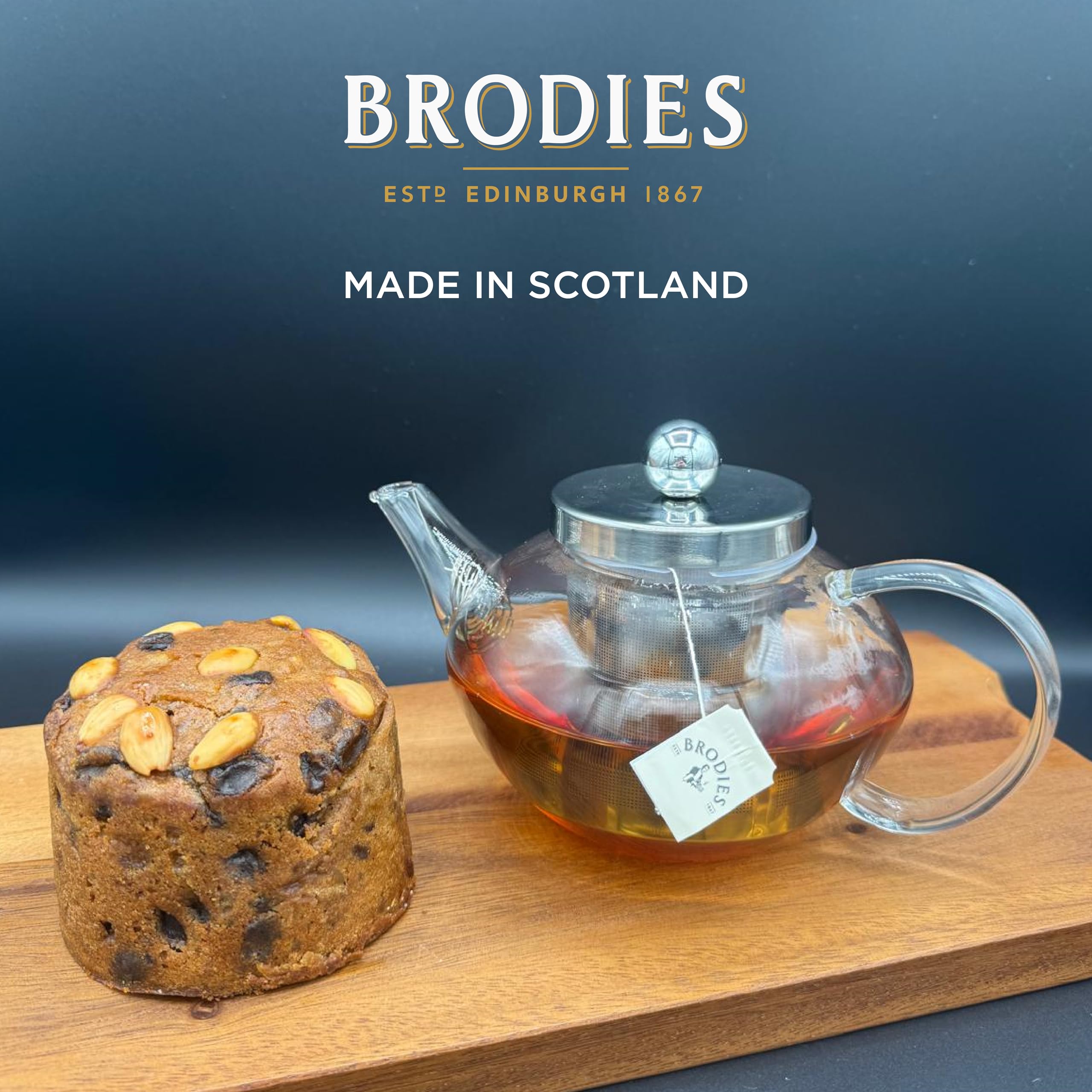 Brodies Dundee Cake - 315g - Handmade Scottish Fruit Cake with Marmalade, Brandy & Almonds 6