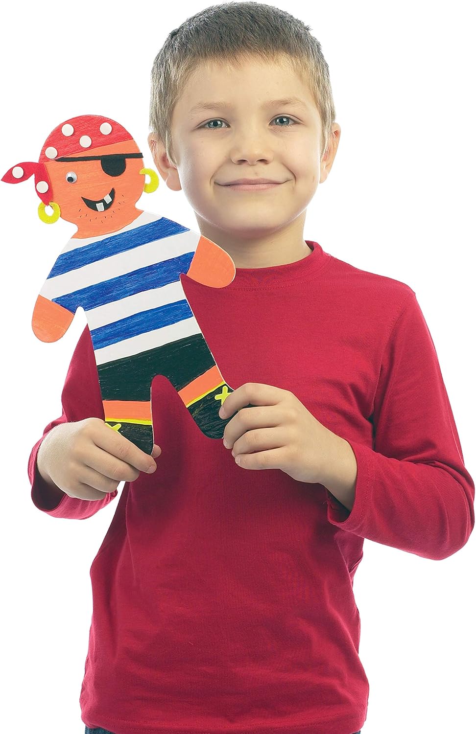 Baker Ross EK526 Large Person Card Shapes - Pack of 12 for Kids Arts and Crafts, 30cm White Cut-Outs 5