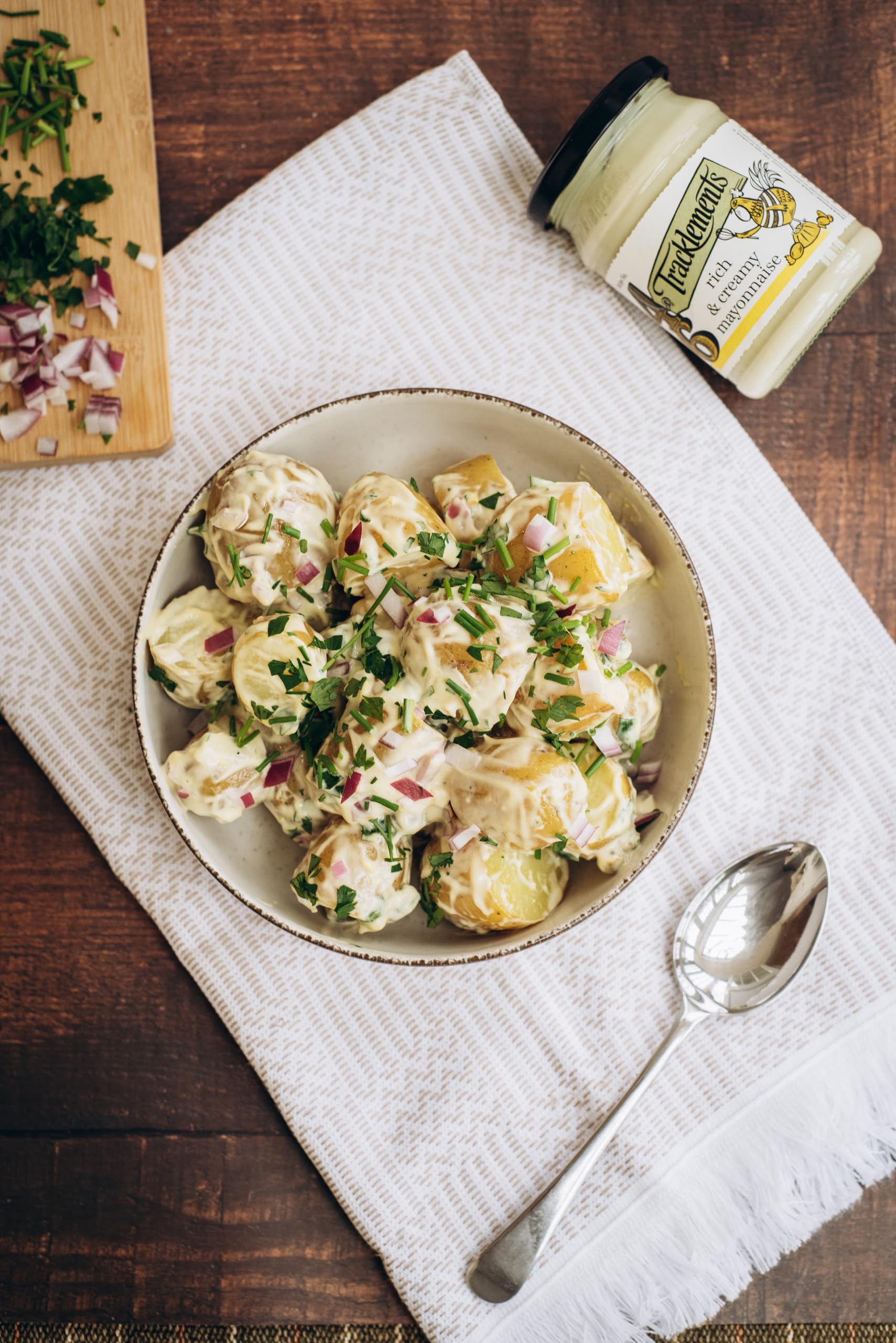 Tracklements Rich & Creamy Mayonnaise - Award-Winning Creamy Condiment with Free Range Eggs