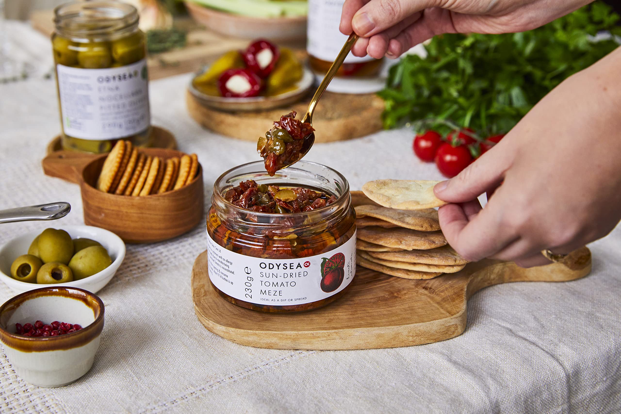 Odysea Sun-Dried Tomato Meze, Glass Jar, 230 g 3