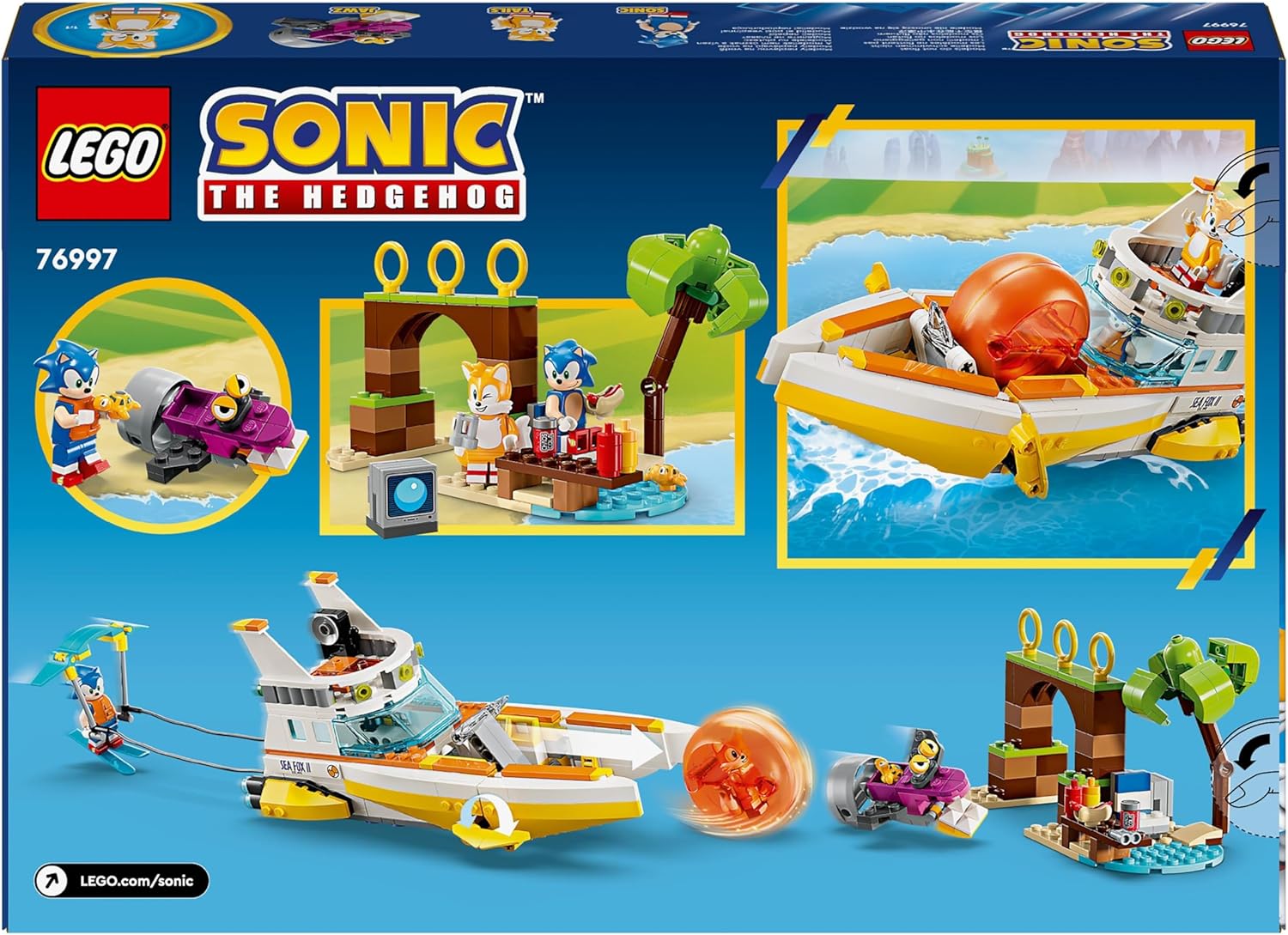 LEGO Sonic the Hedgehog 76997 Tails’ Adventure Boat Playset for 8+ 5
