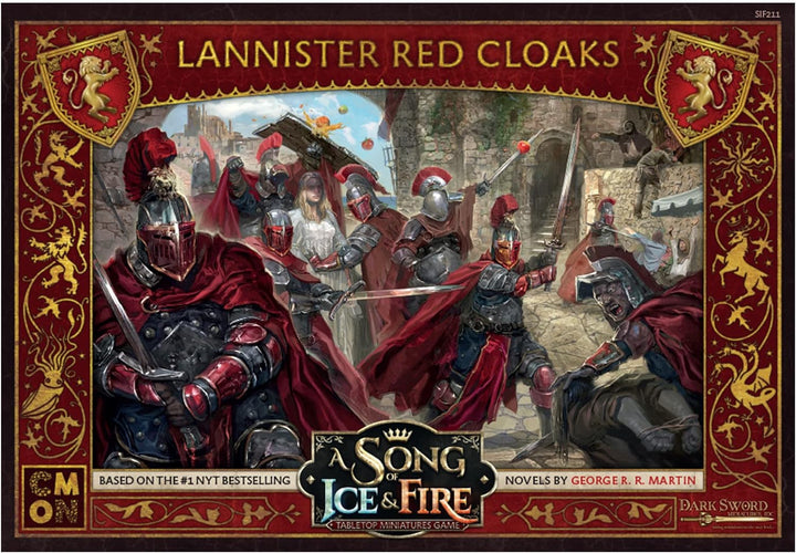 CMON A Song of Ice and Fire Tabletop Miniatures Game Lannister Red Cloaks Unit Box - 2+ Player Strategy Game (SIF211)