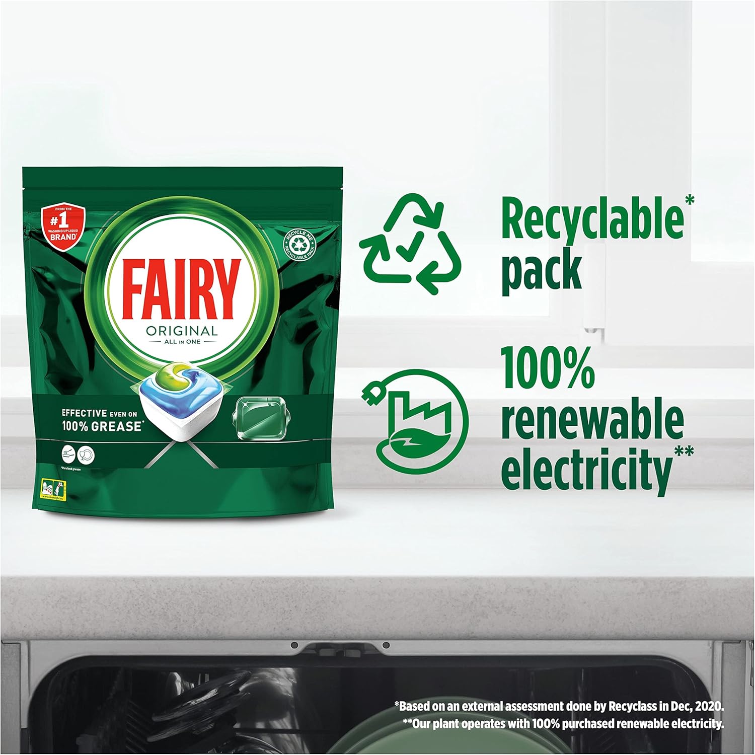 Fairy - Original All-In-1 Dishwasher Tablets (60 Capsules) 8