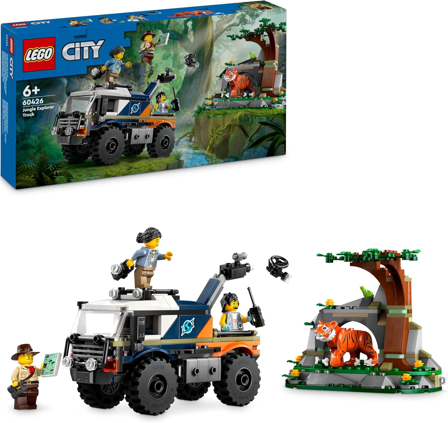 LEGO City Jungle Explorer Off-Road Truck Building Set - 314-Piece Playset for Ages 6+