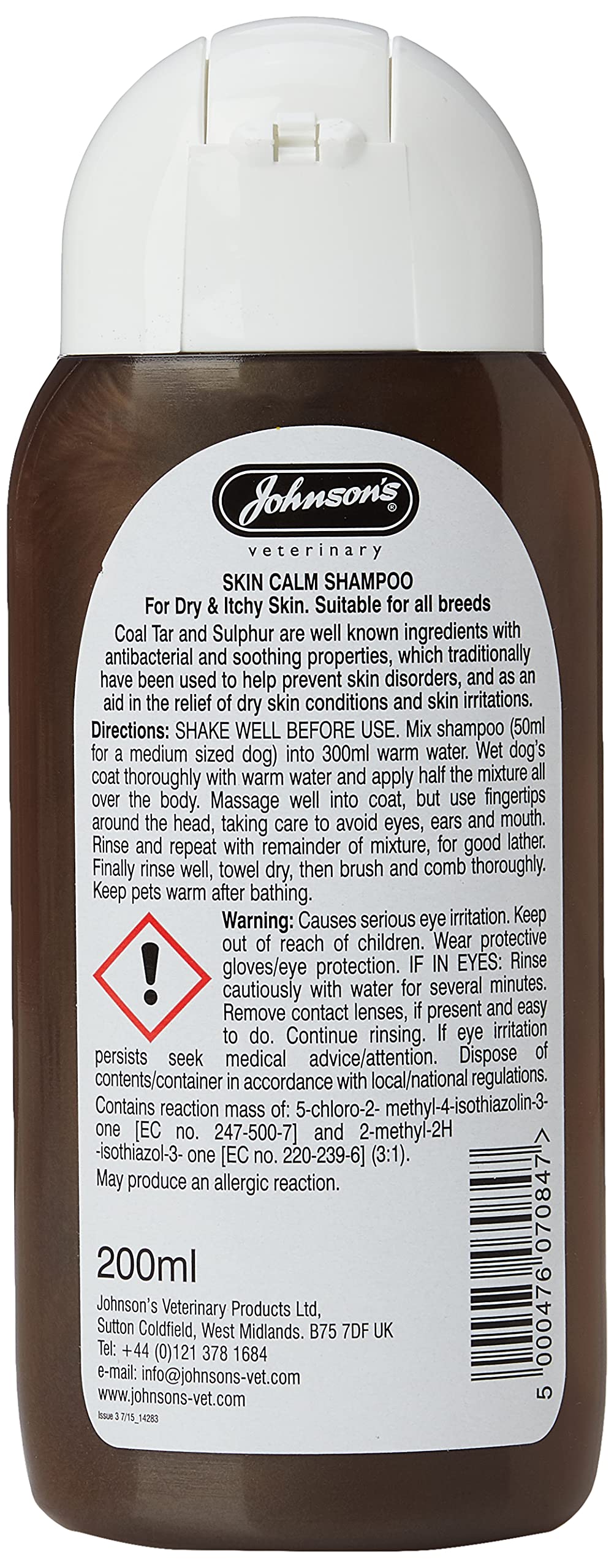 Johnson's Skin Calm Dog Shampoo - Soothing Formula for Dry, Itchy Skin | 200 ml 2
