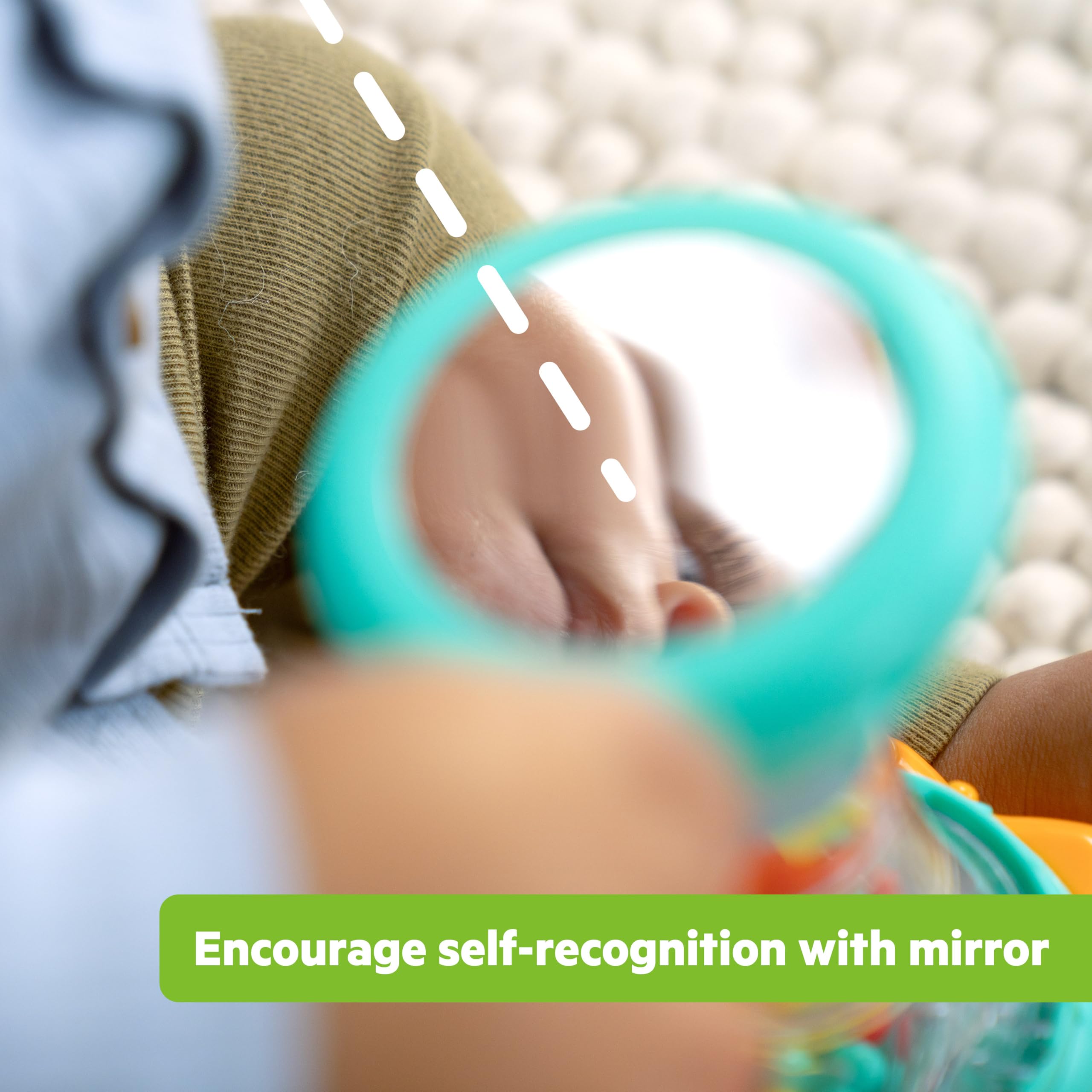 Bright Starts Just for Sun Flashlight Toy - Lights, Animal Sounds & Rattle Beads for Babies 6M+ 14