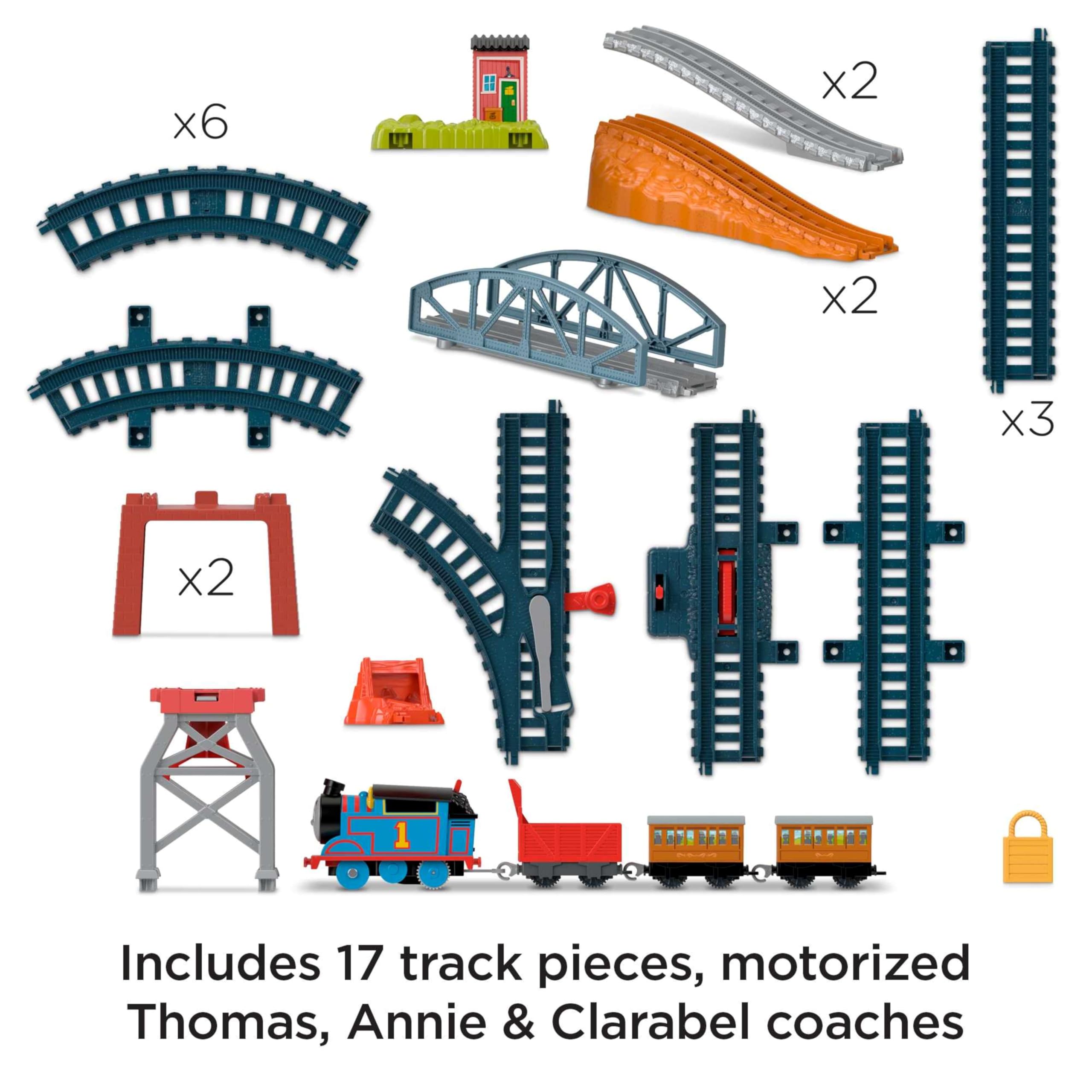THOMAS & FRIENDS 3-in-1 Package Pickup Train Set with Motorized Thomas | Ages 3+ | HGX64 6