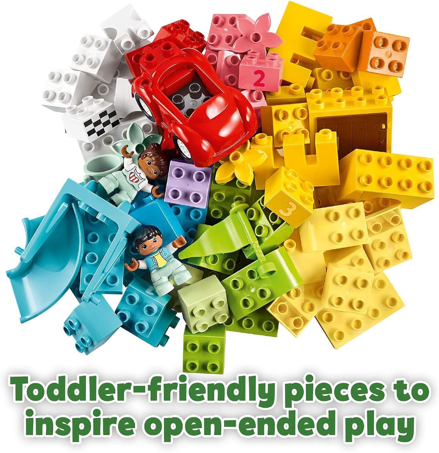 LEGO DUPLO Classic Deluxe Brick Box 10914 - Educational Building Set for Toddlers 18 Months+ 6