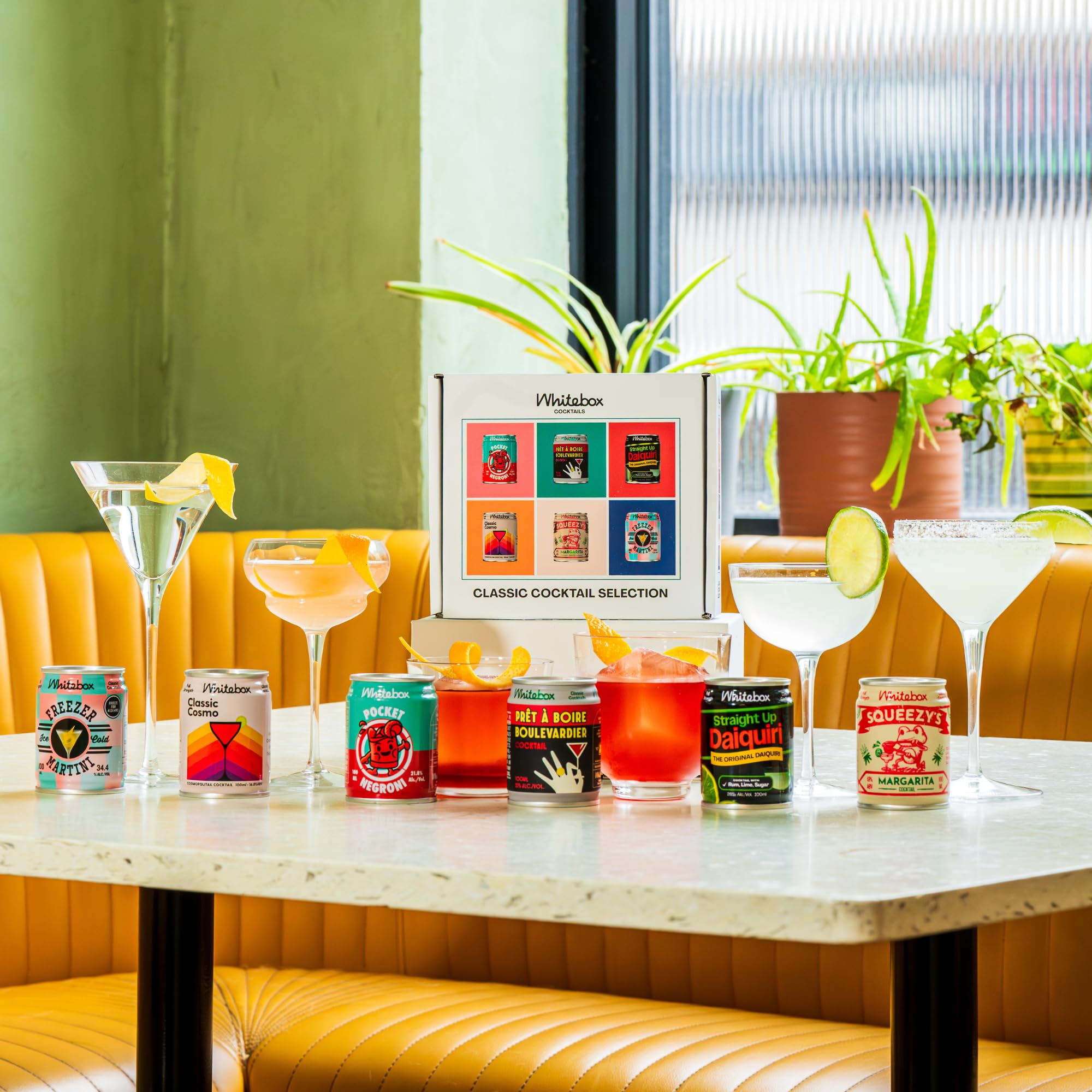 WHITEBOX COCKTAILS Single Serve Classic Squeezy’s Margarita — Case of 4 Cocktails 6