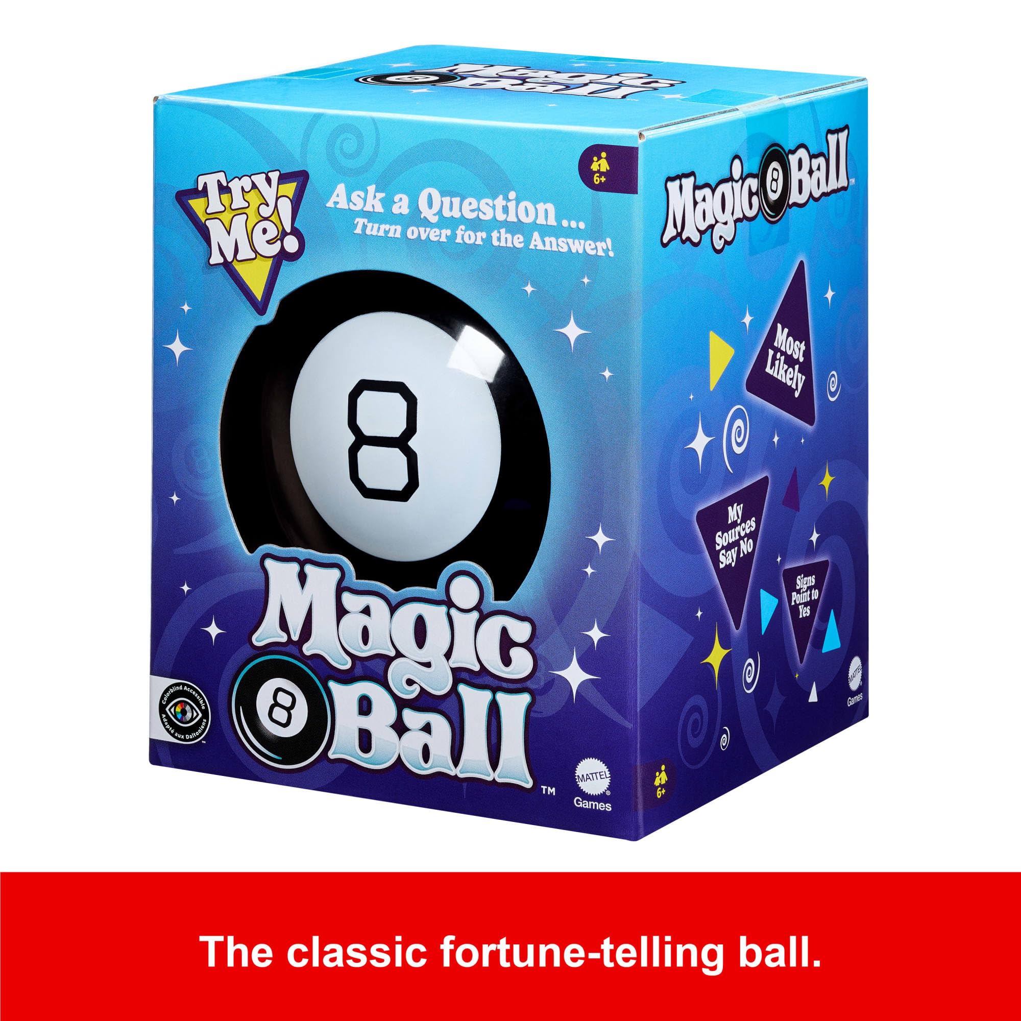 Mattel Games Magic 8 Ball Classic Predictive Toy 10