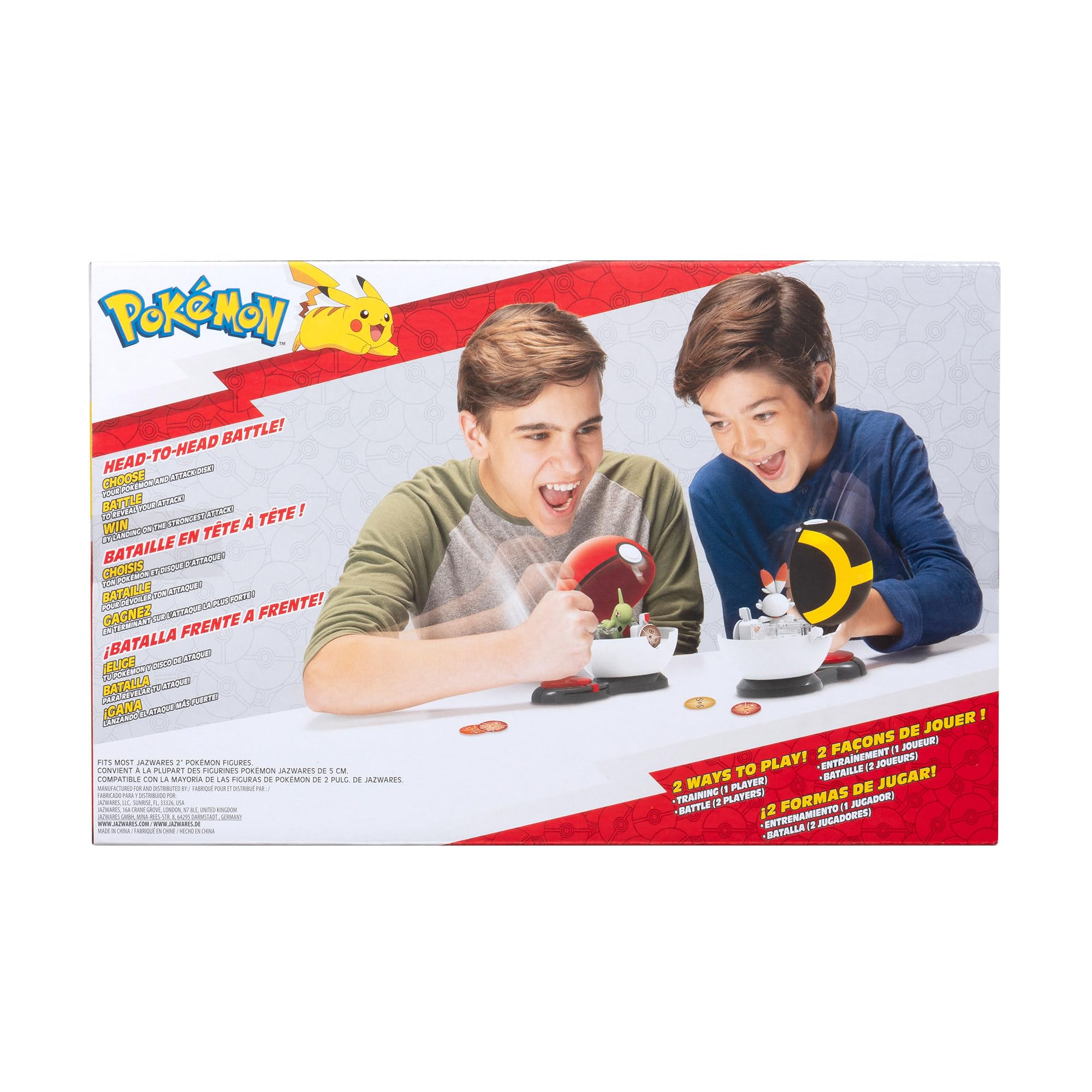 Pokémon Surprise Attack Game - 2-Inch Pikachu and Mudkip with Attack Discs and Poké Balls 7