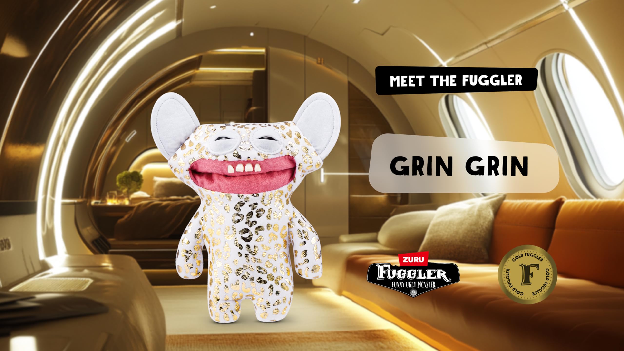 Fuggler Gold Fuggs by ZURU - Funny Ugly Monster Plush Collectible Toy 6