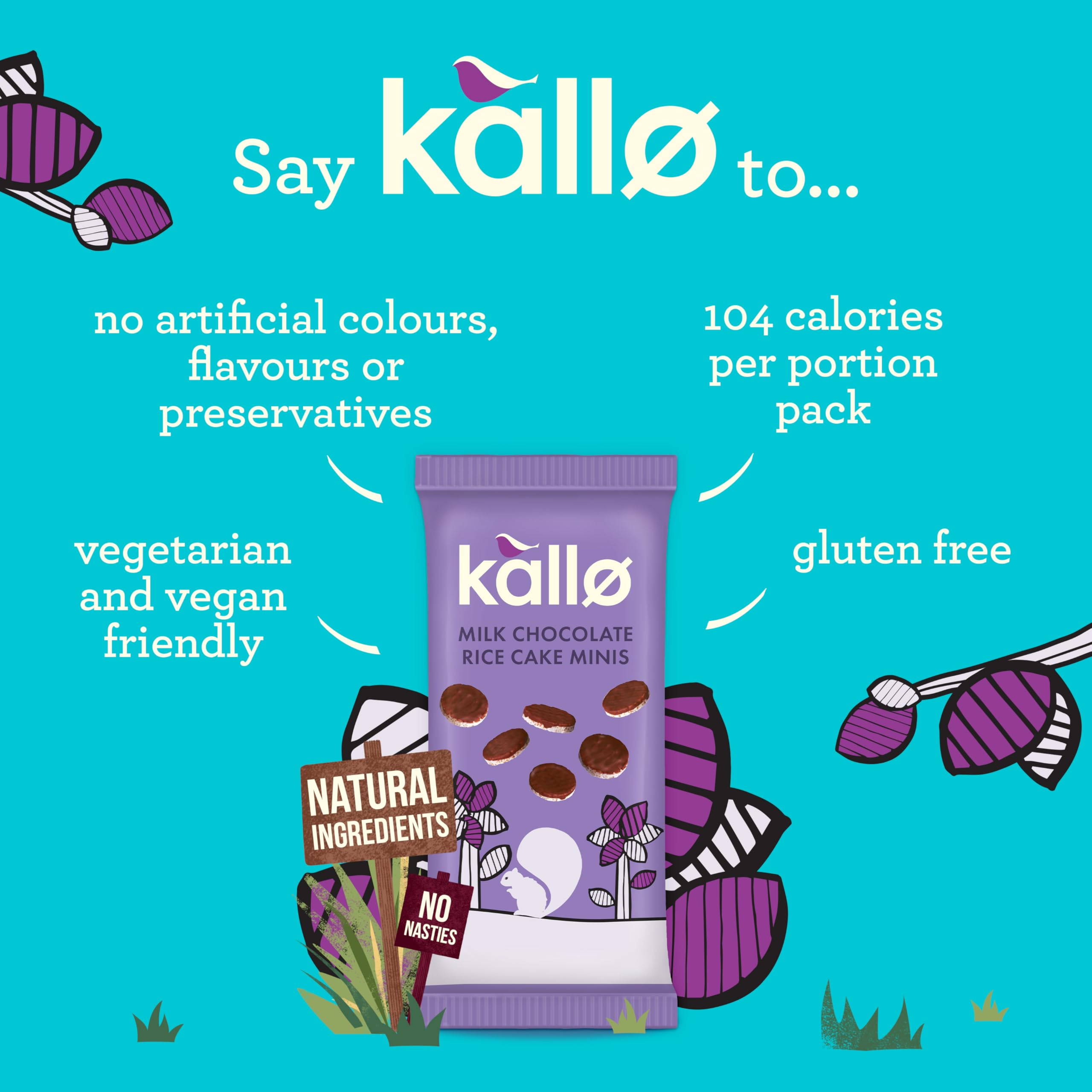 Kallo Belgian Milk Chocolate Mini Rice Cakes, 9 x 84g 6