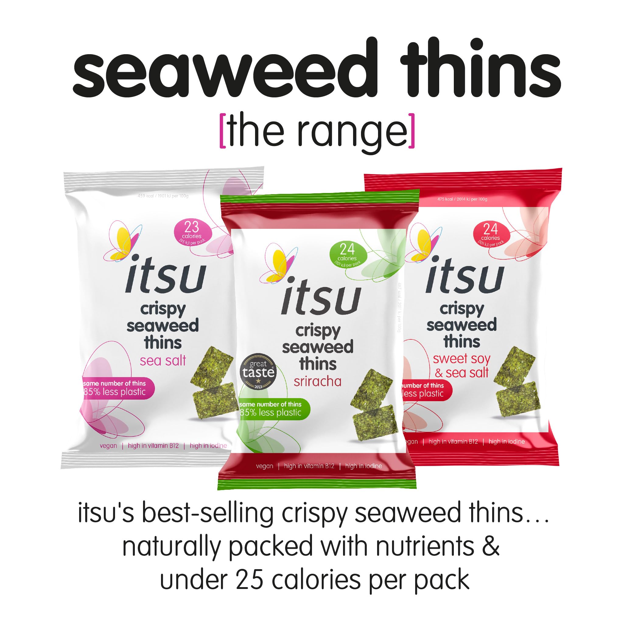 Itsu - Sriracha Crispy Seaweed Thins 5g 20 Pack 3
